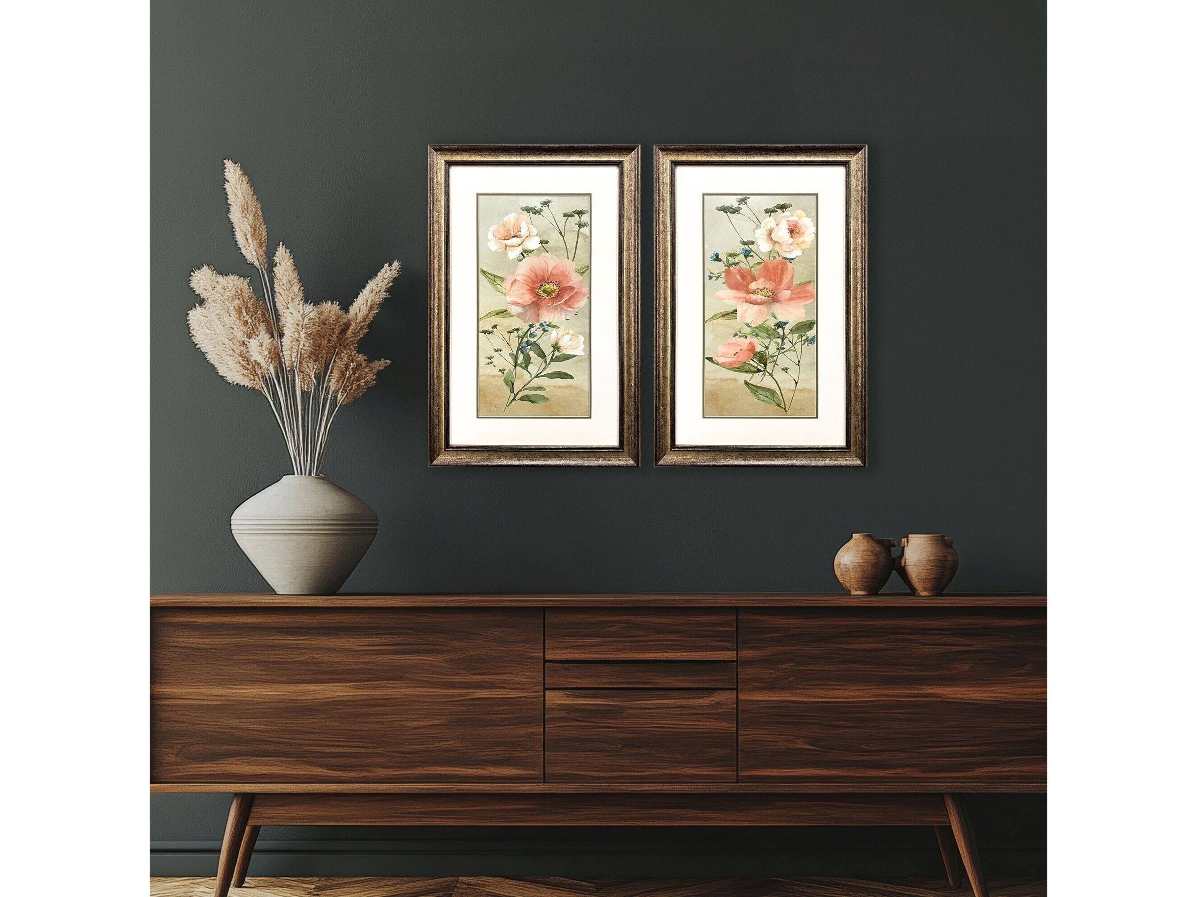 Paragon Antique Floral Framed Art - Set of 2