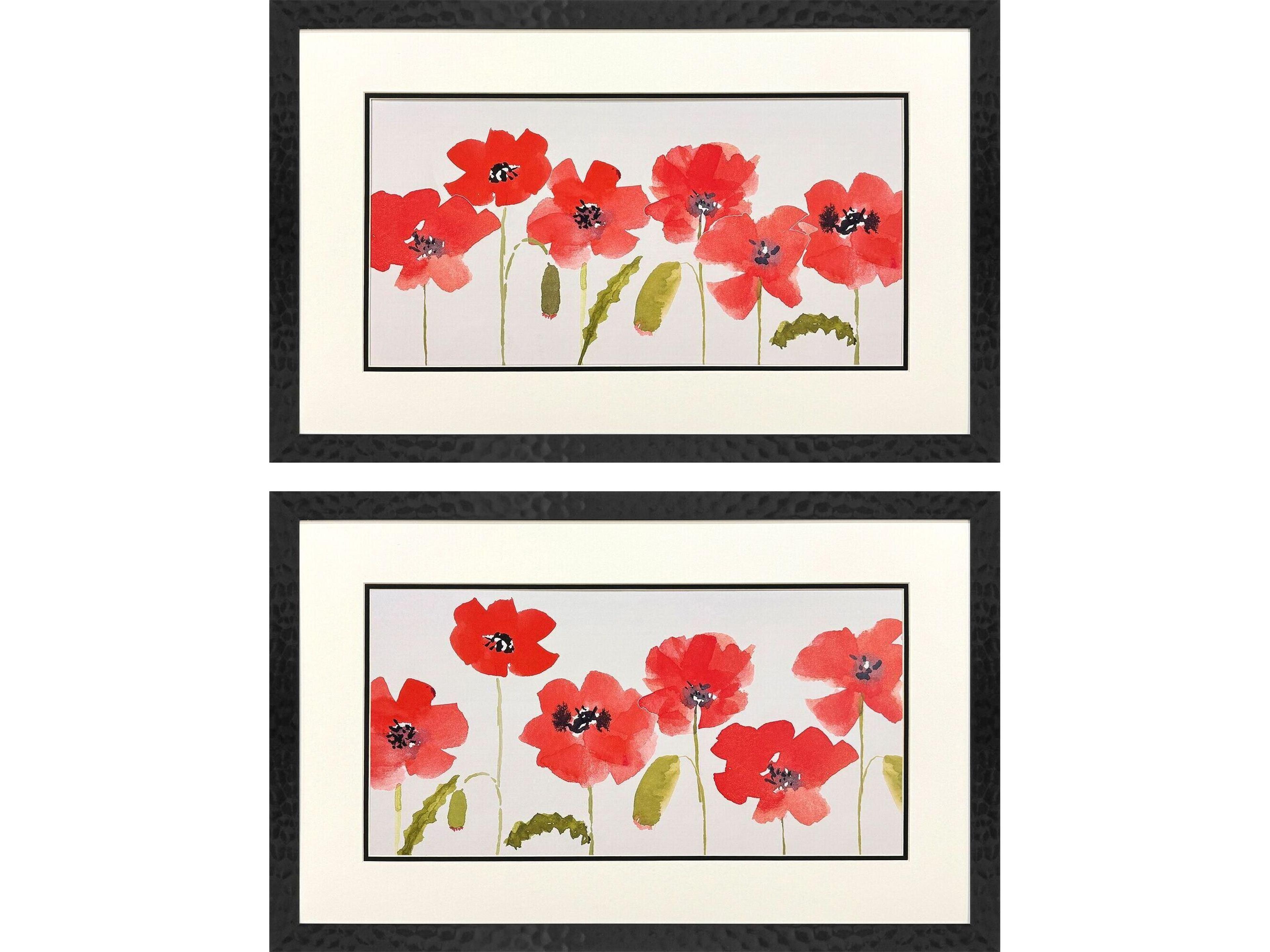Paragon Anemone Study Framed Art - Set of 2