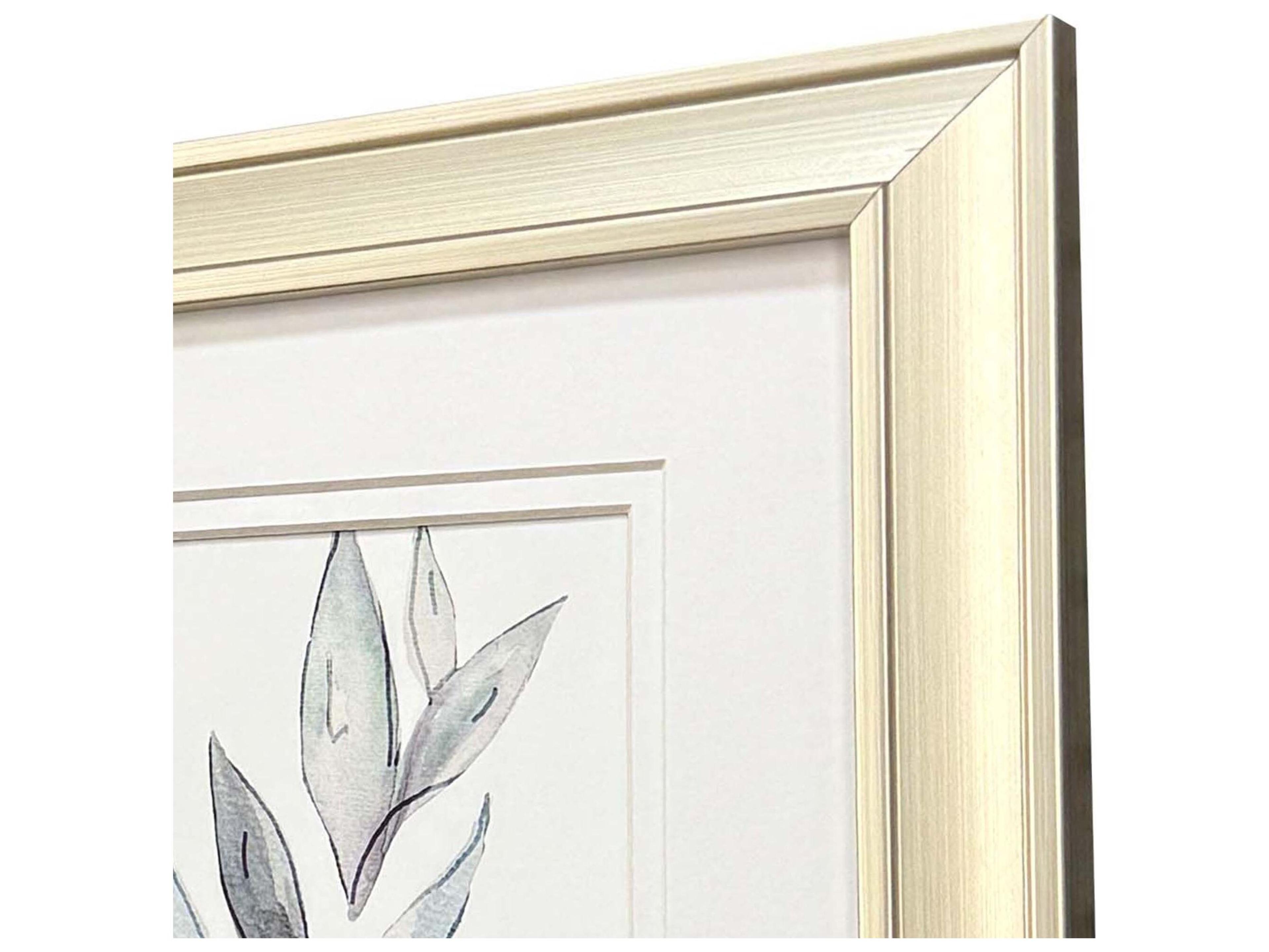 Paragon Teal Stems Framed Art - Set of 2