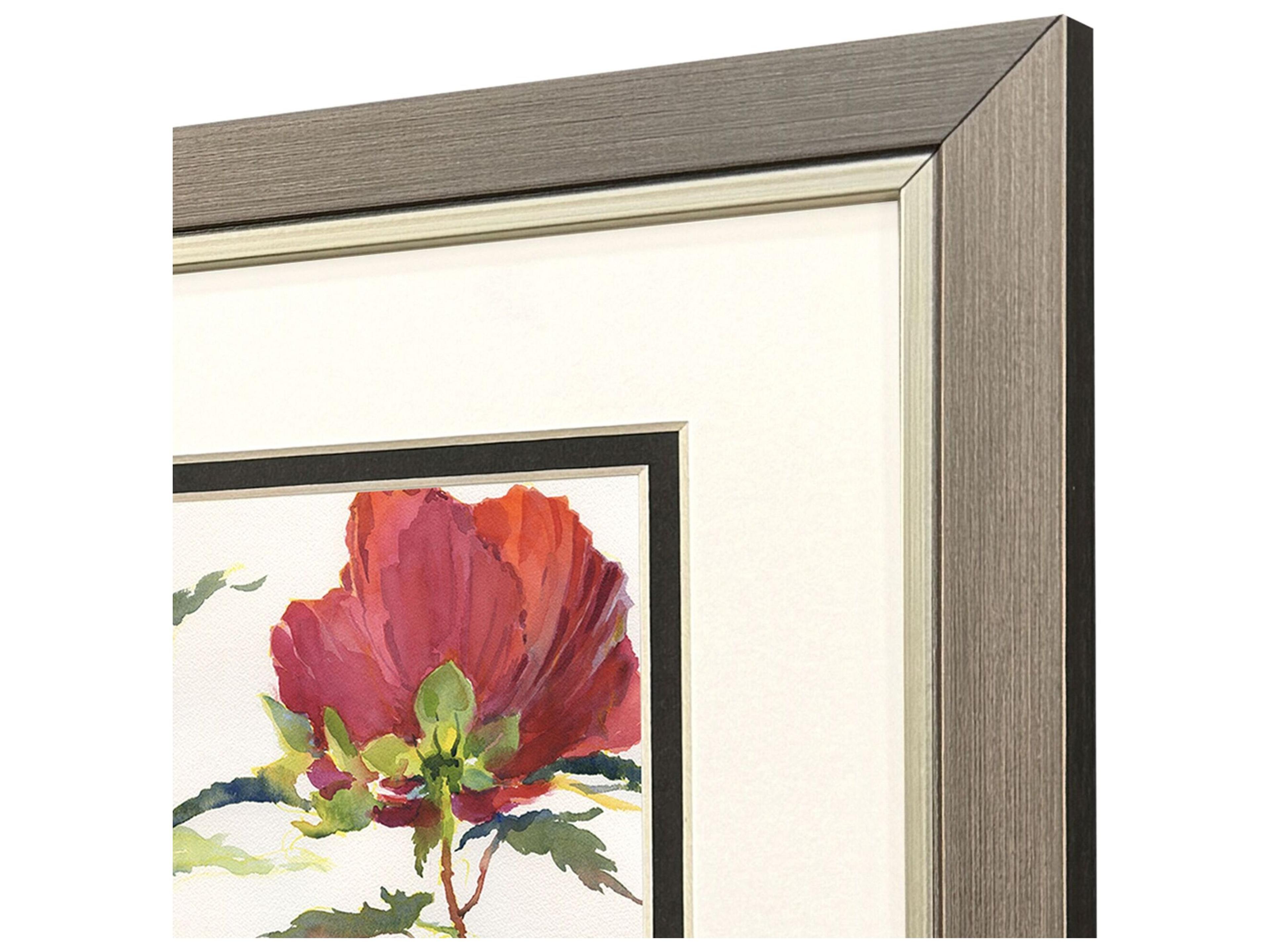 Paragon Hibiscus Glow Framed Art - Set of 2