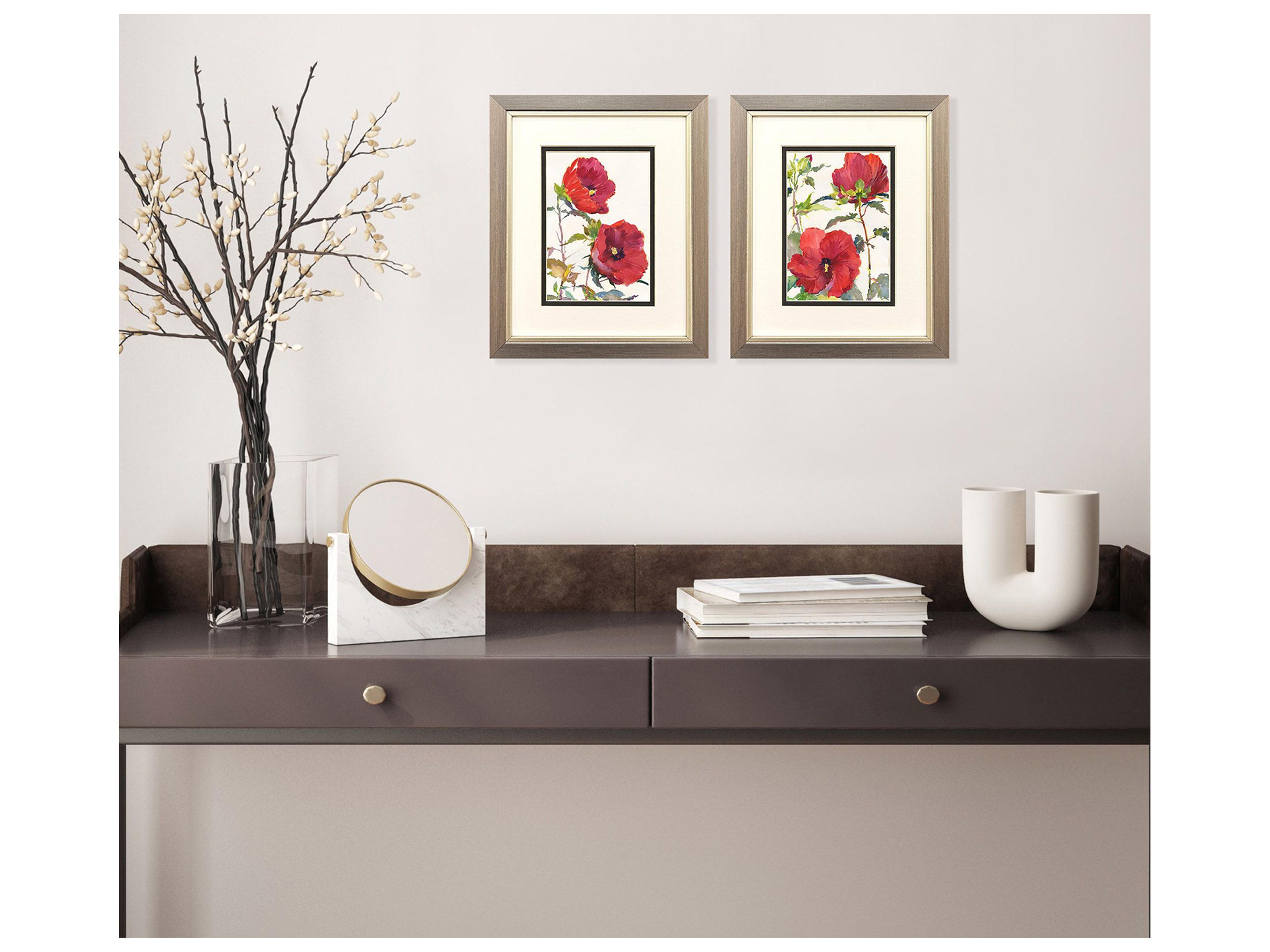 Paragon Hibiscus Glow Framed Art - Set of 2