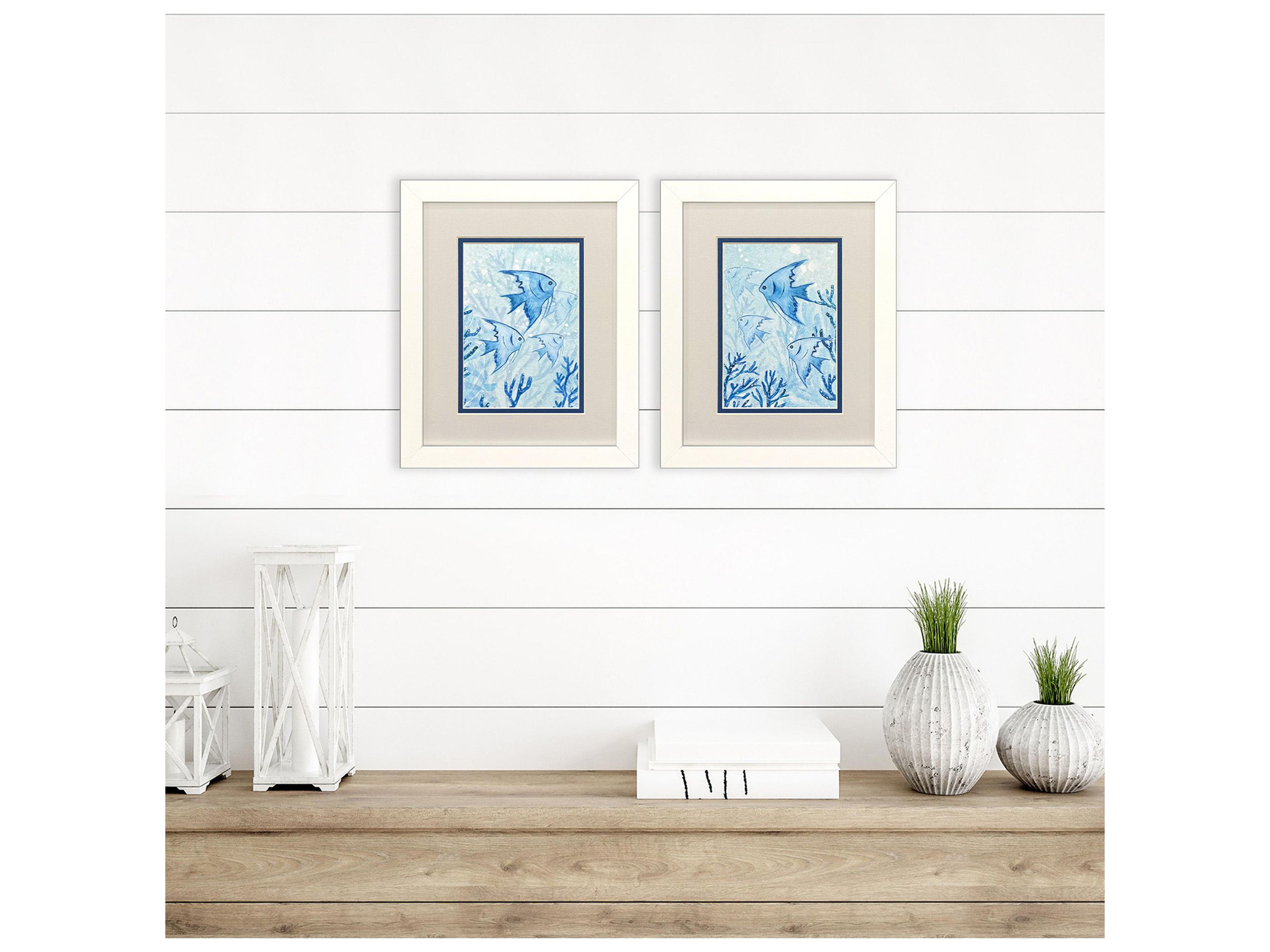 Paragon Angel Fish Framed Art - Set of 2