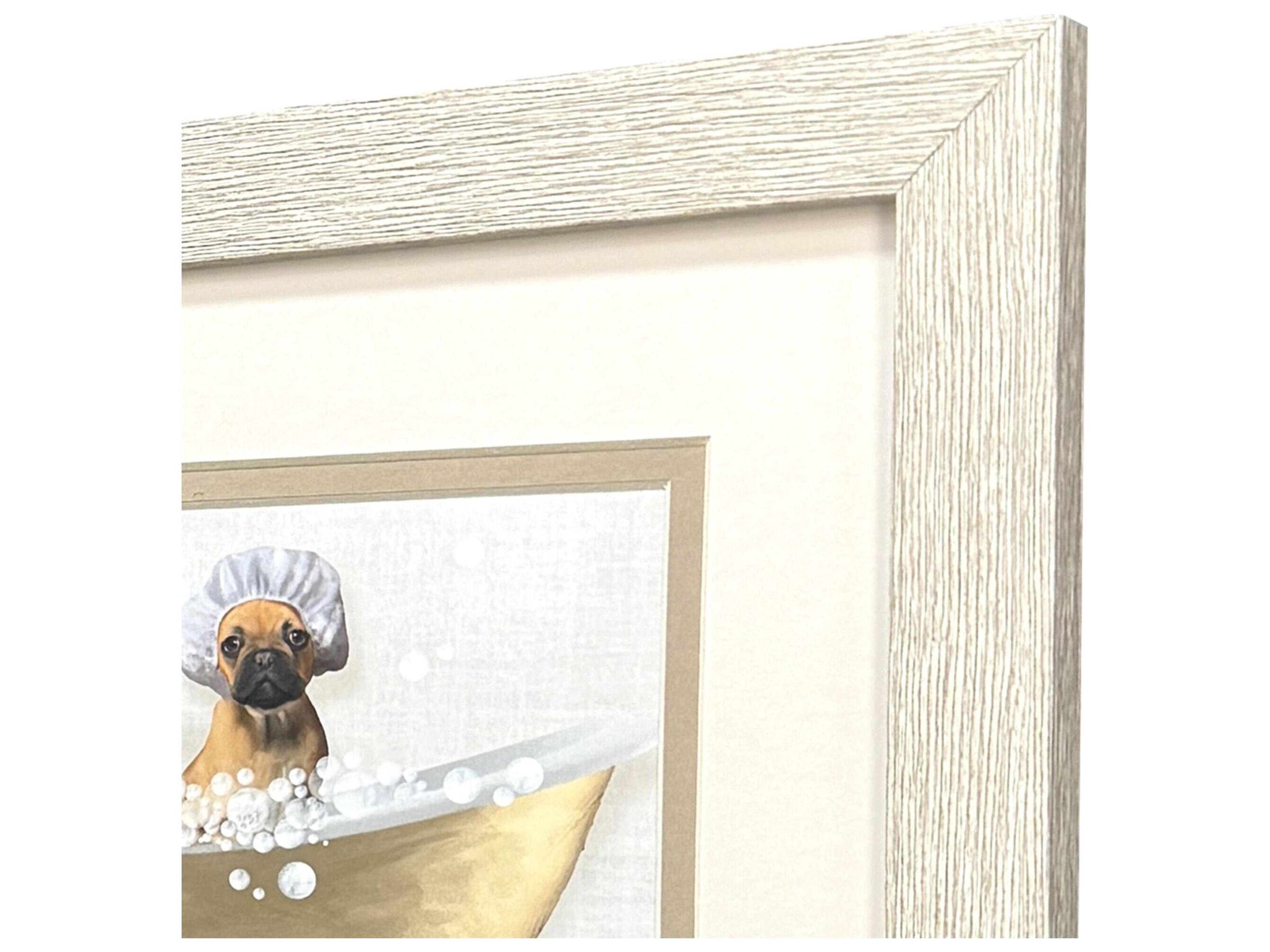 Paragon Bath Dogs II Framed Art - Set of 2