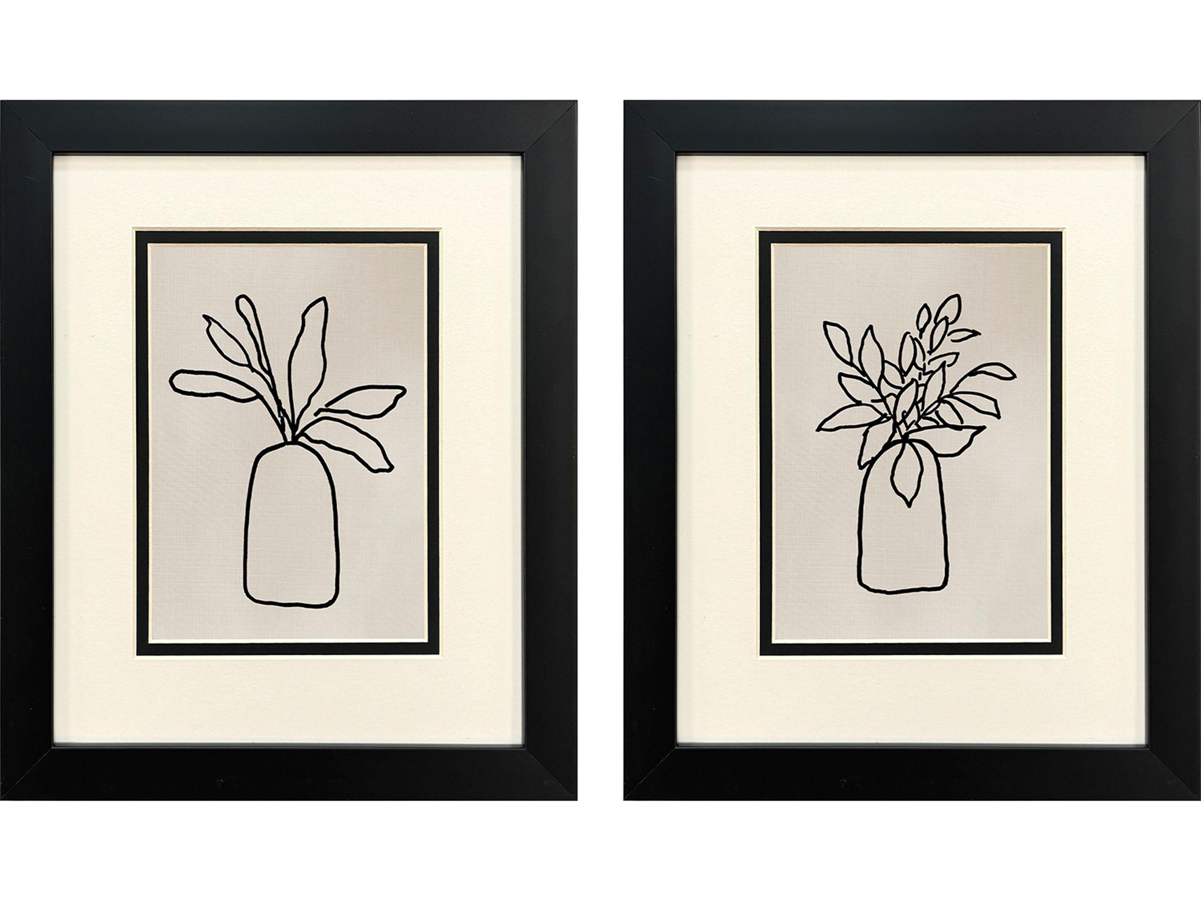 Paragon Simple Leaves I Framed Art - Set of 2