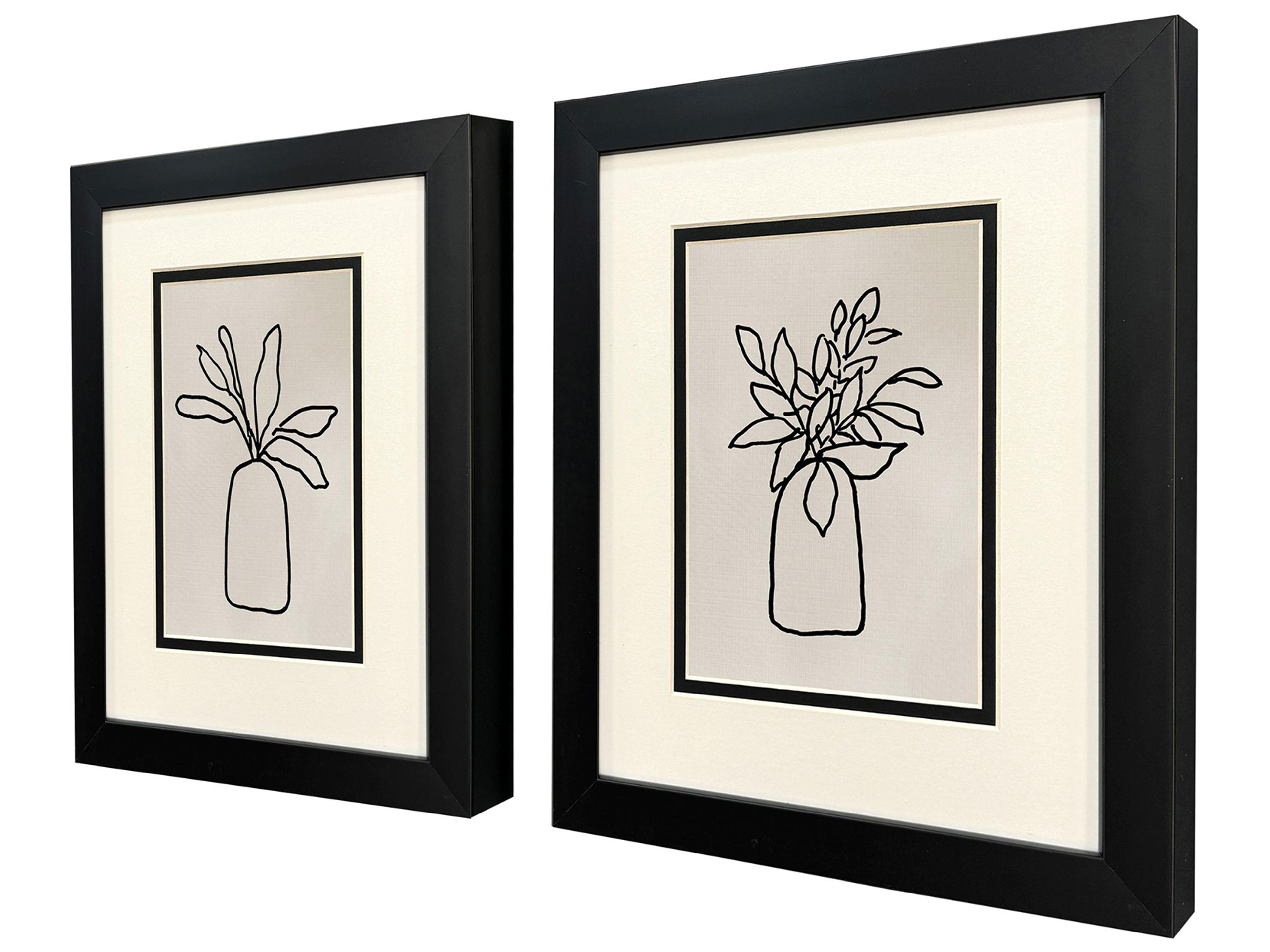 Paragon Simple Leaves I Framed Art - Set of 2