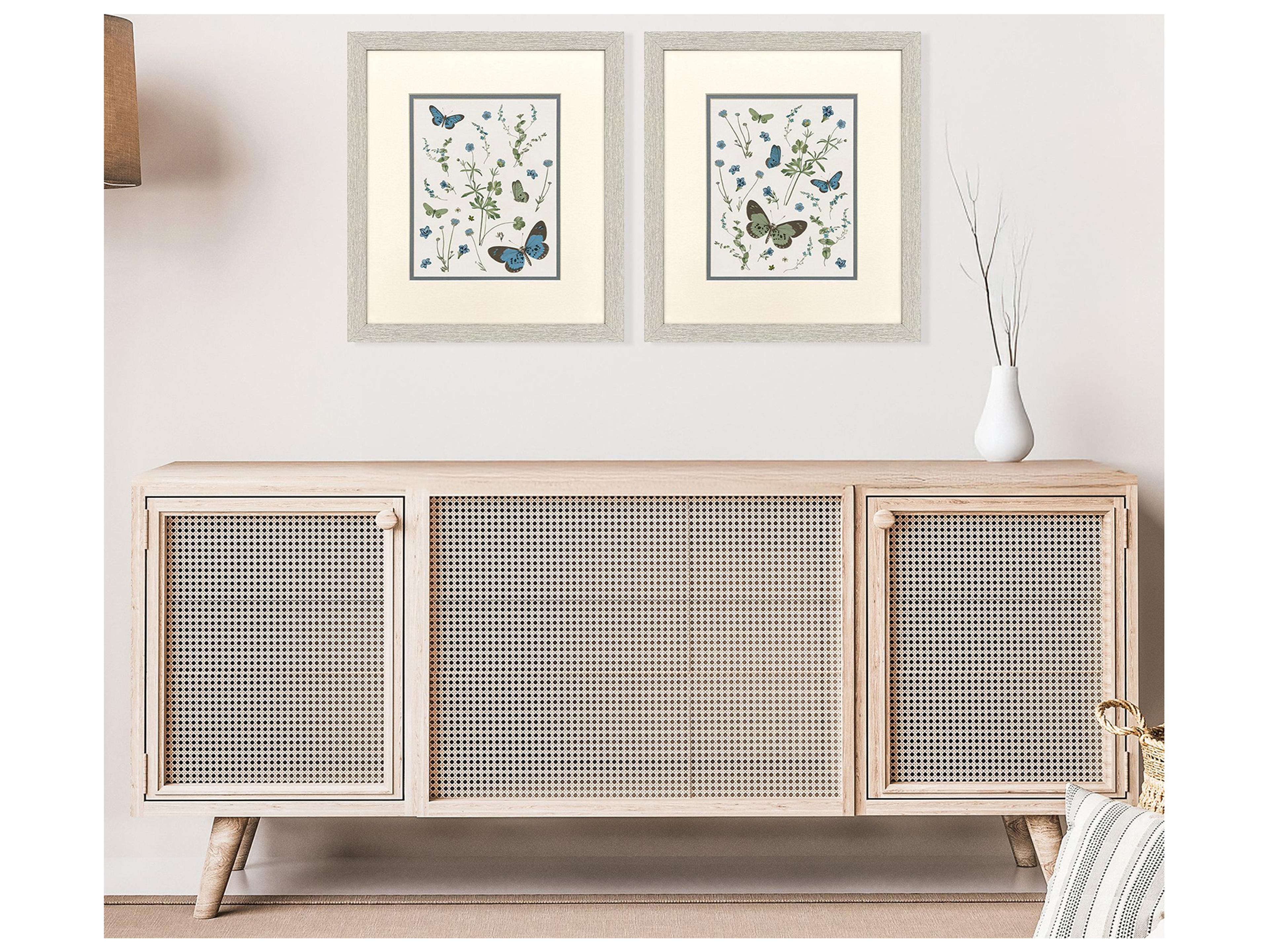 Paragon Botanical Page Framed Art - Set of 2