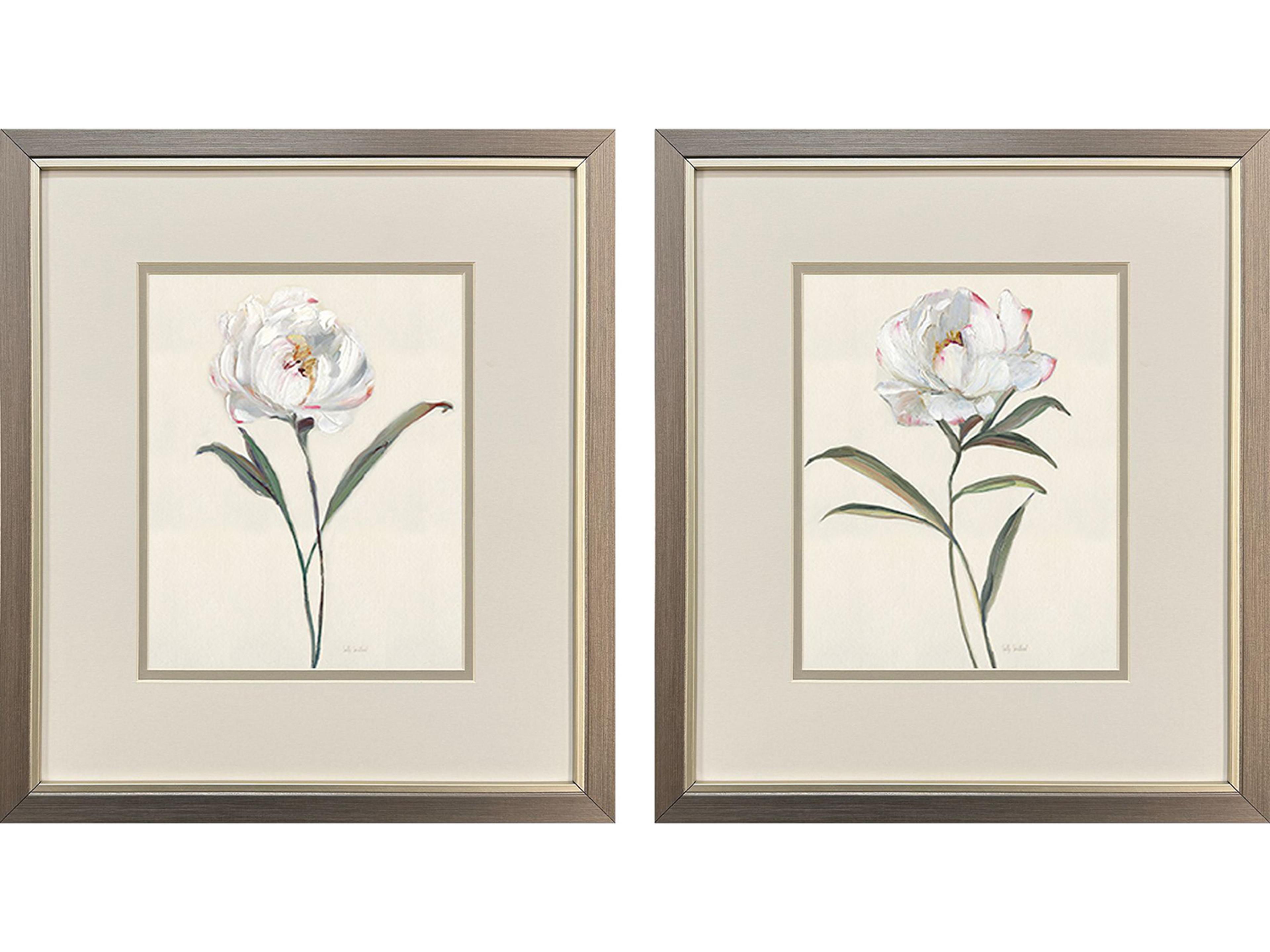Paragon Peony Grand Framed Art - Set of 2