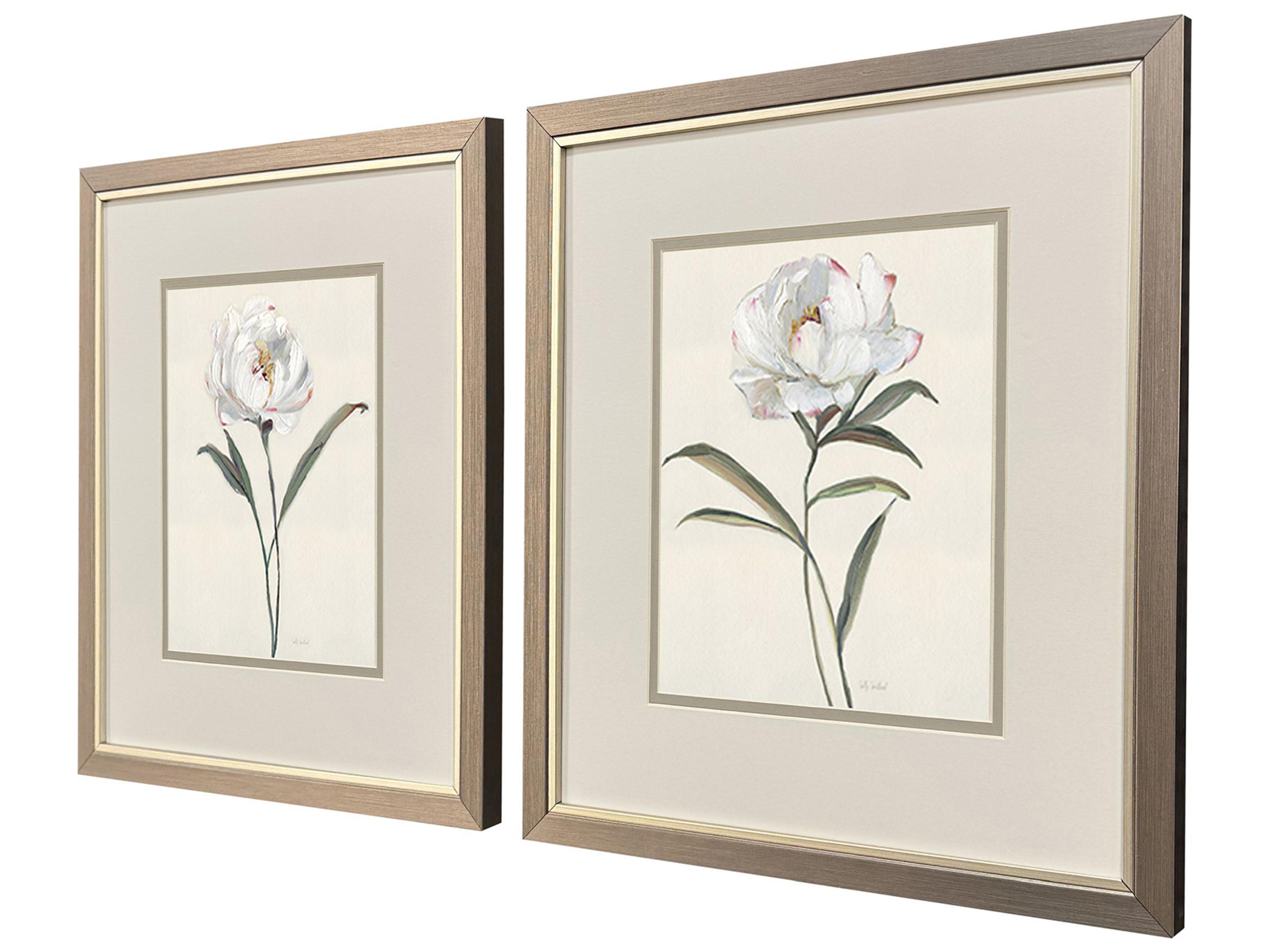 Paragon Peony Grand Framed Art - Set of 2