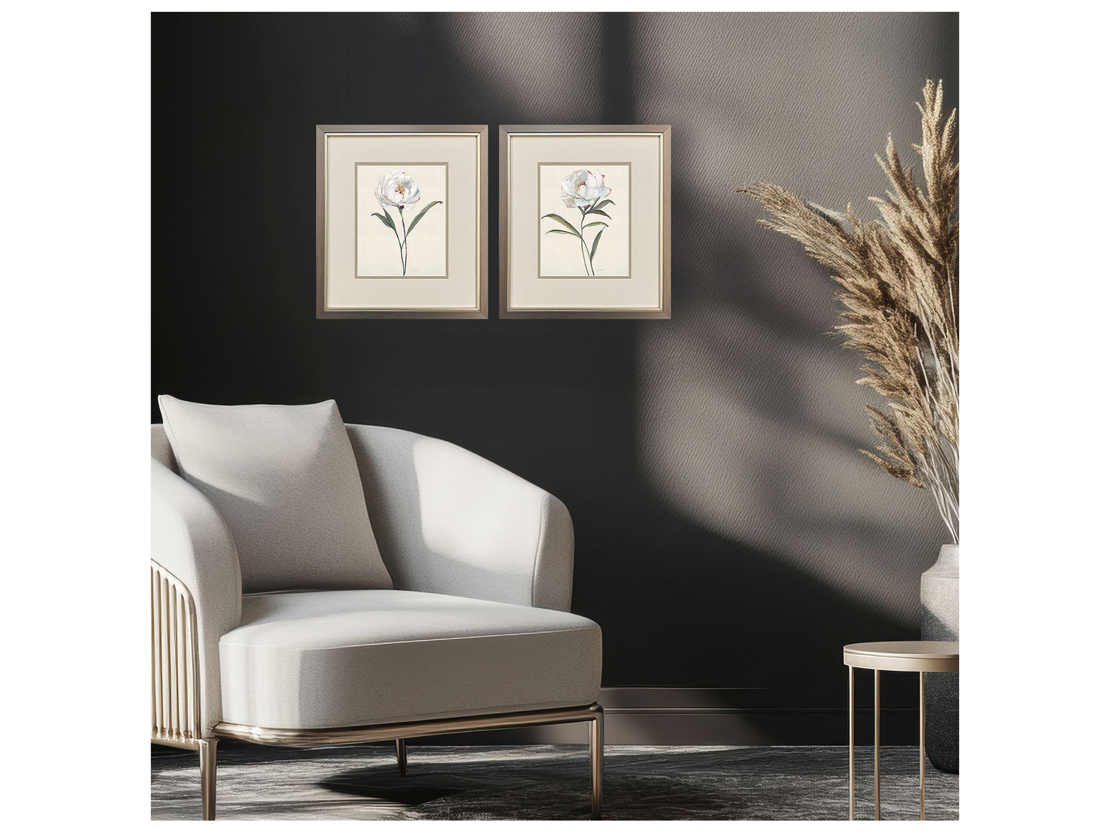 Paragon Peony Grand Framed Art - Set of 2