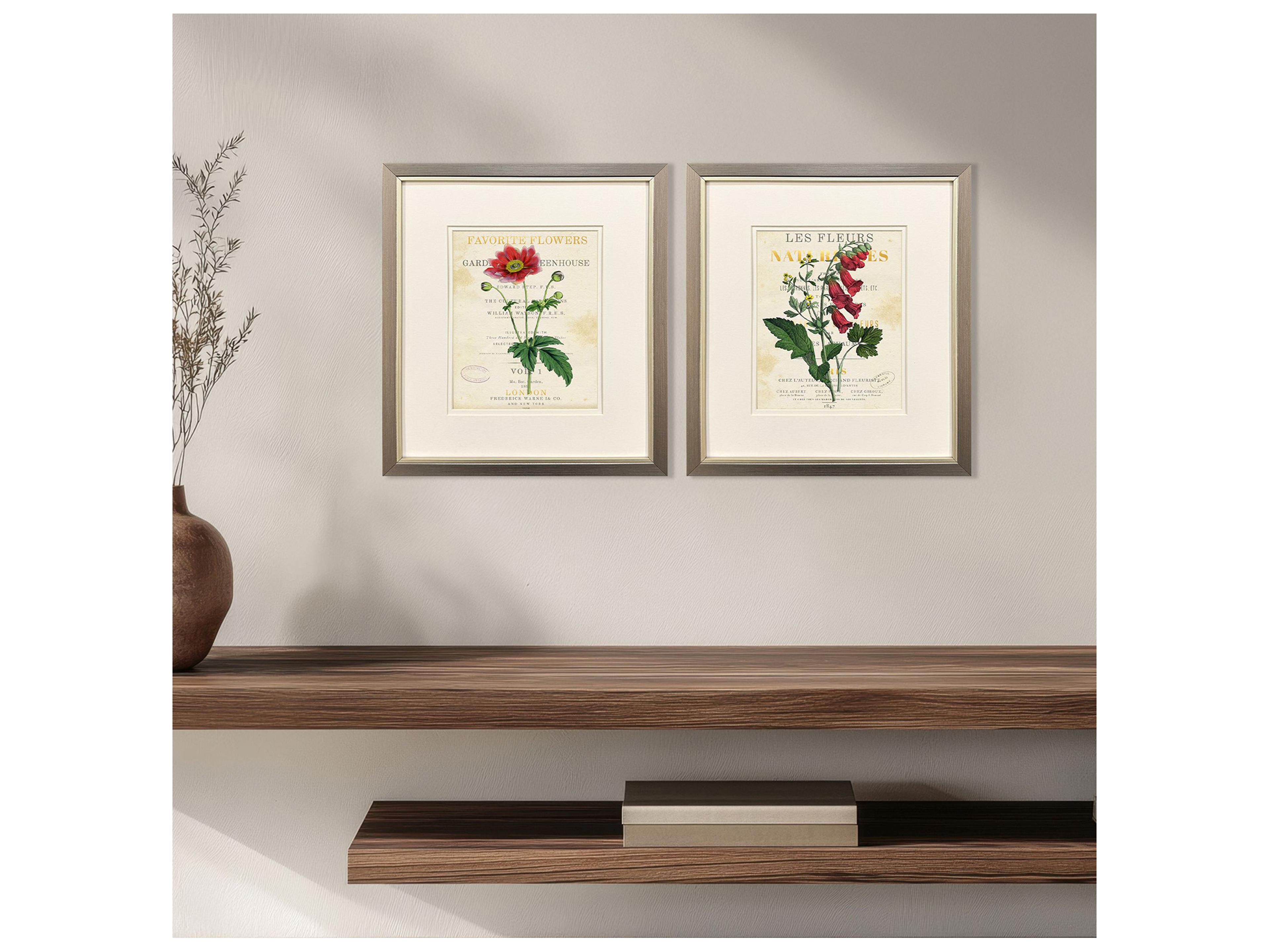 Paragon Favorite Flowers I Framed Art - Set of 2