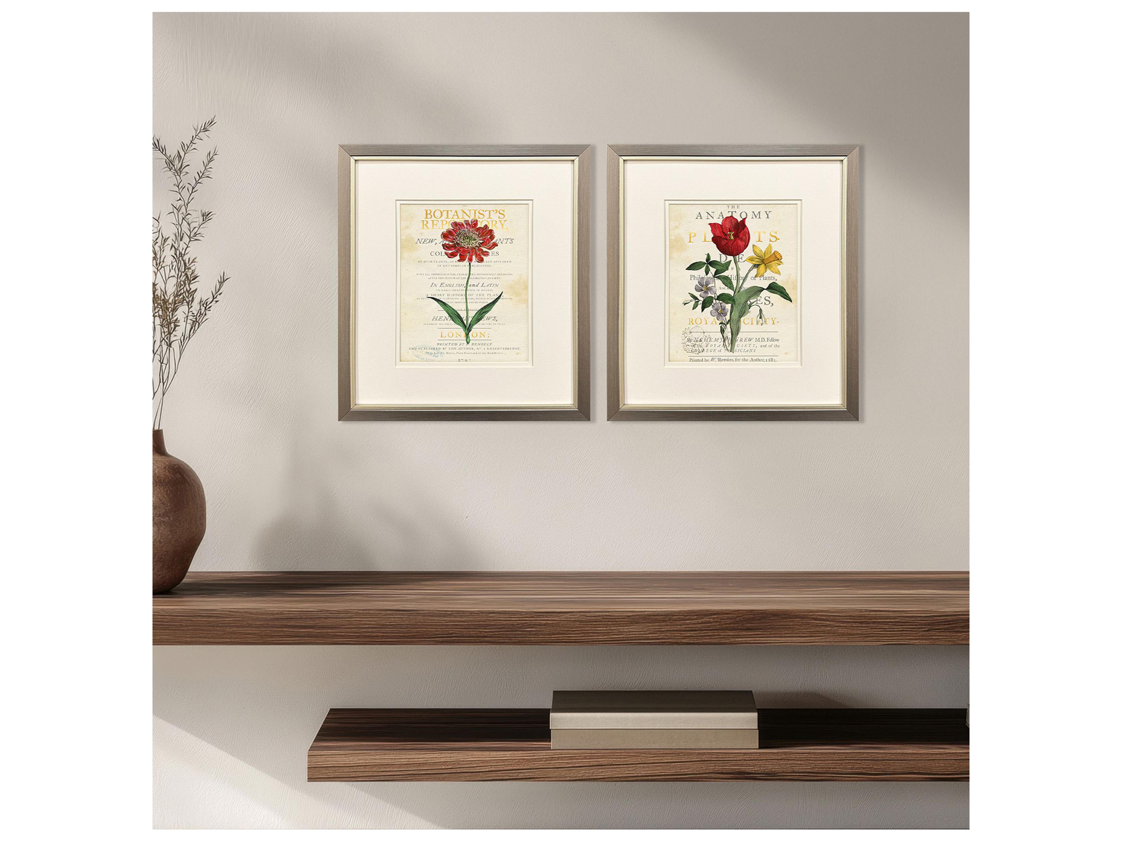 Paragon Favorite Flowers II Framed Art - Set of 2