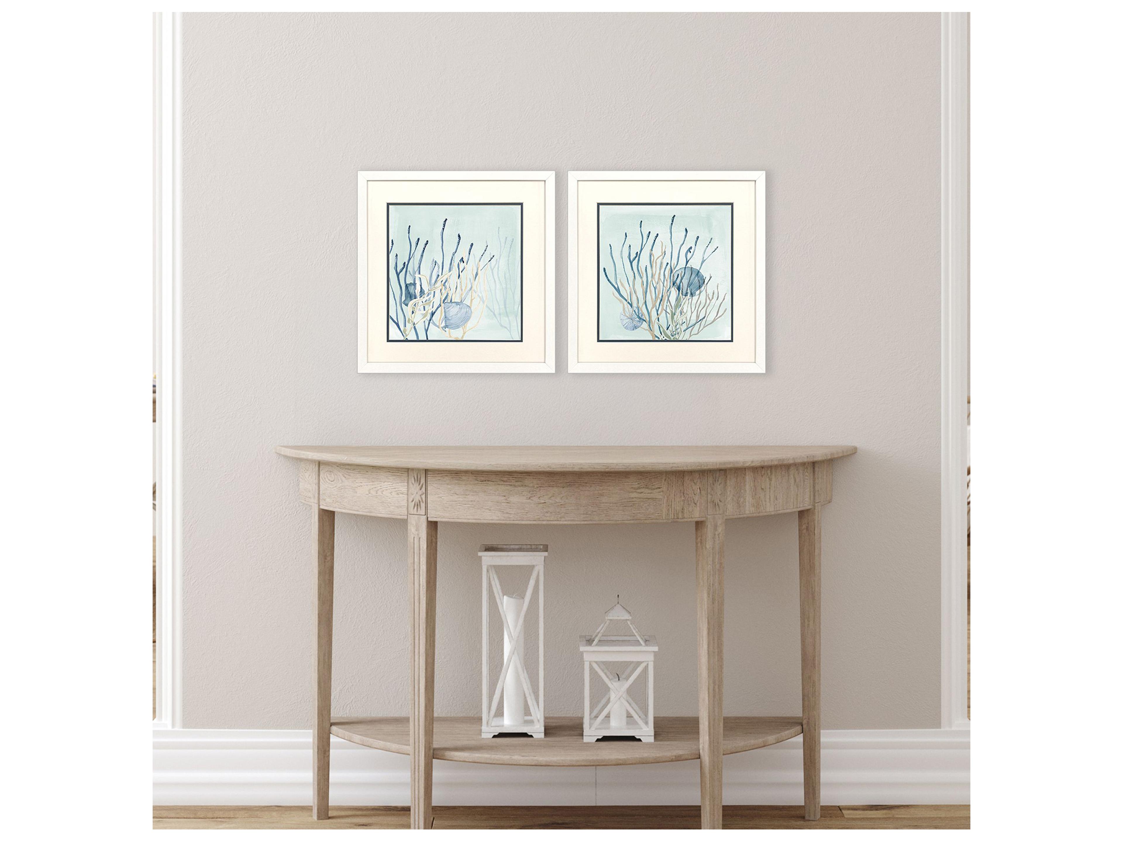 Paragon Under the Sea Coral Framed Art - Set of 2