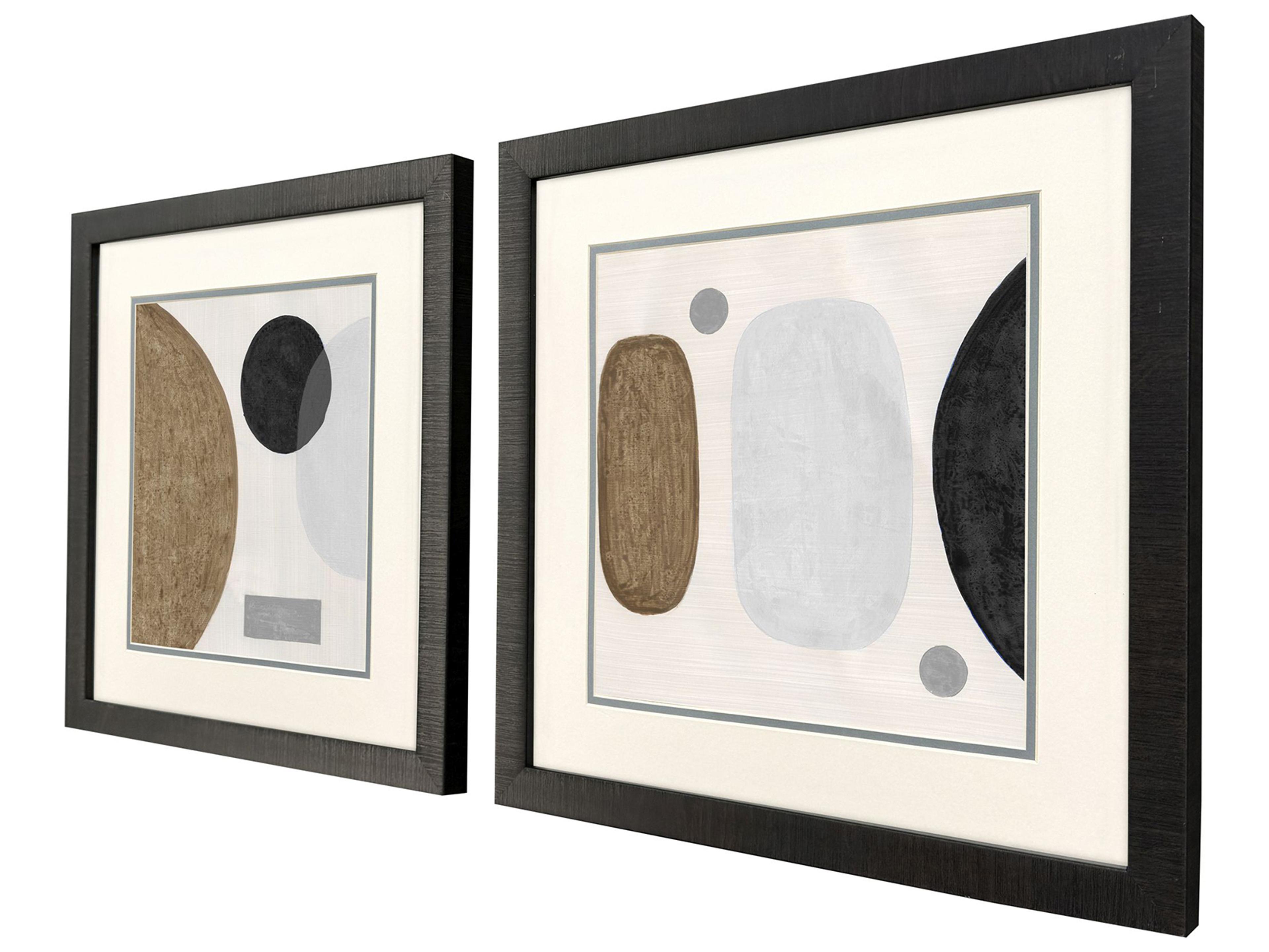 Paragon Neutral Stones Framed Art - Set of 2