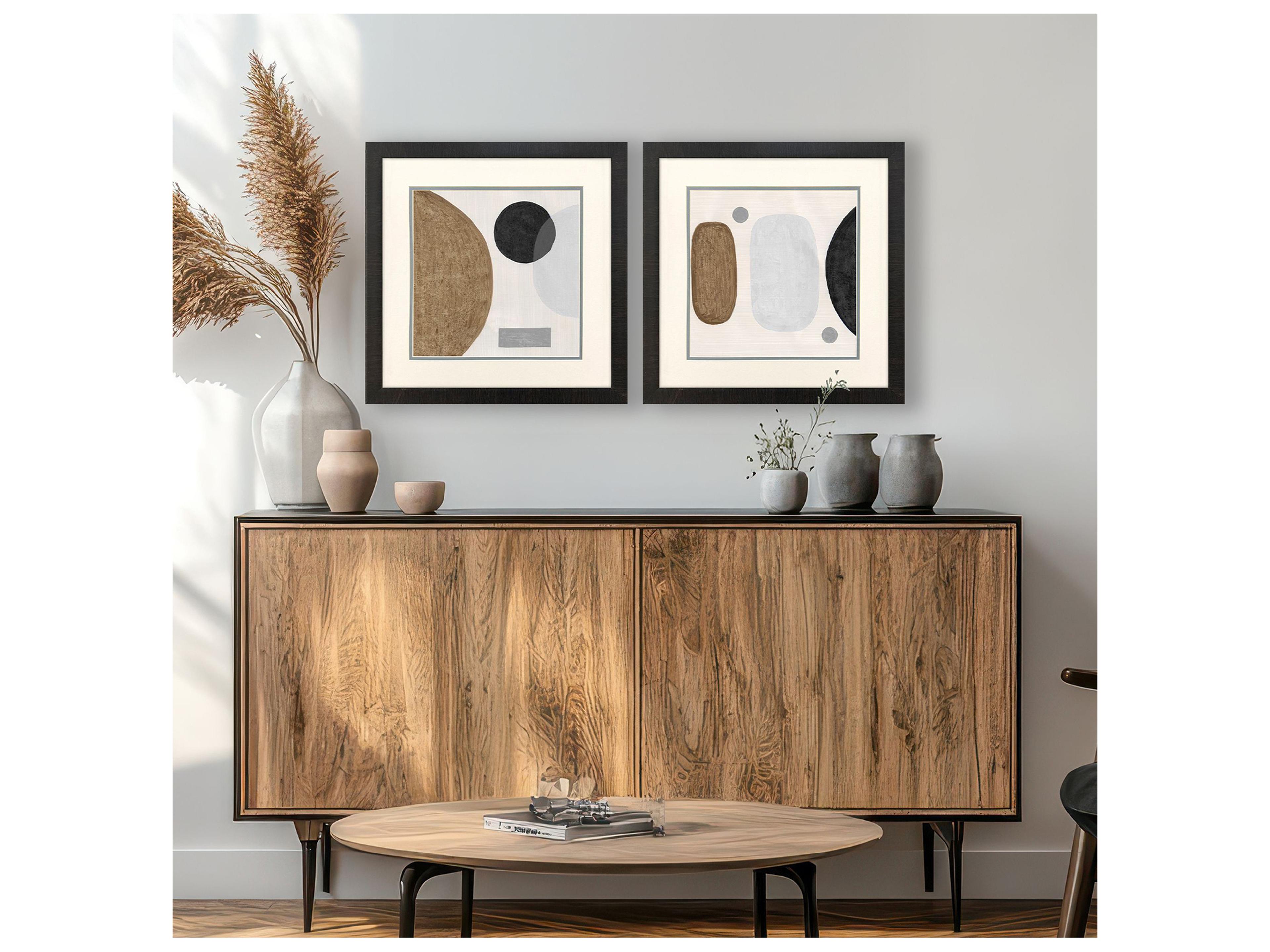 Paragon Neutral Stones Framed Art - Set of 2