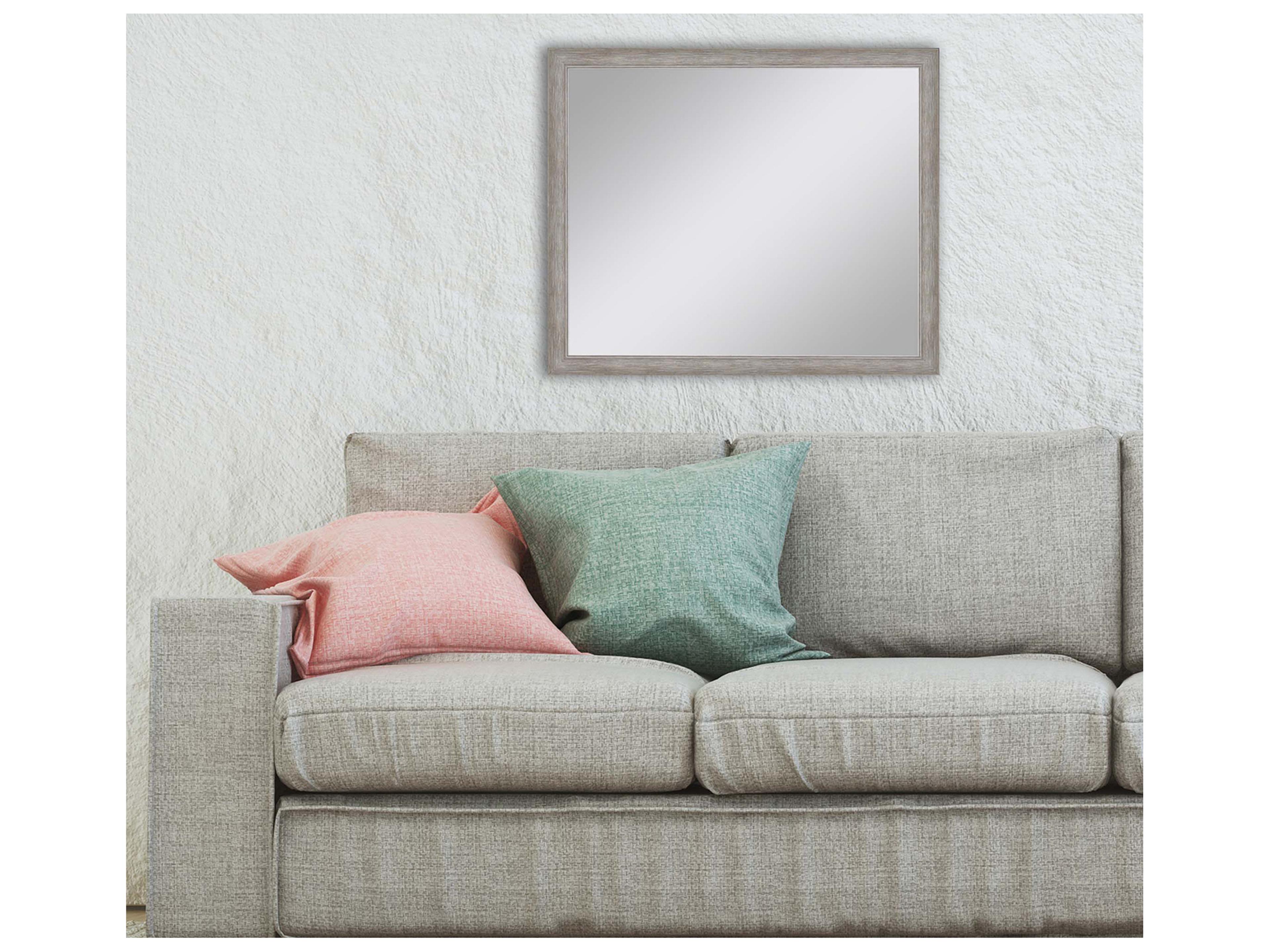 Paragon 632 Mirror Group Gray Metallic Silvered Wall Rectangular Mirror