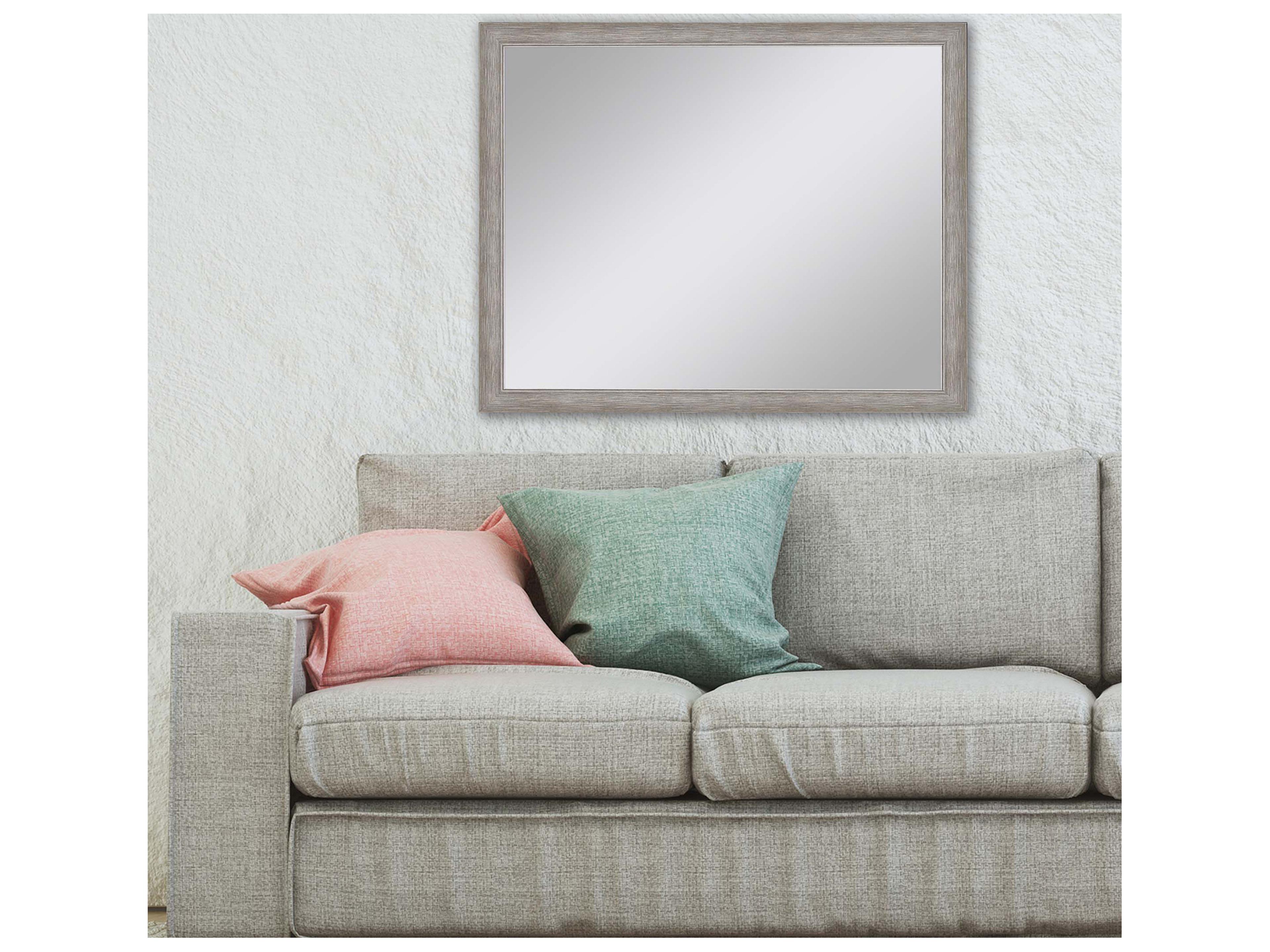 Paragon 632 Mirror Group Gray Metallic Silvered Wall Rectangular Mirror