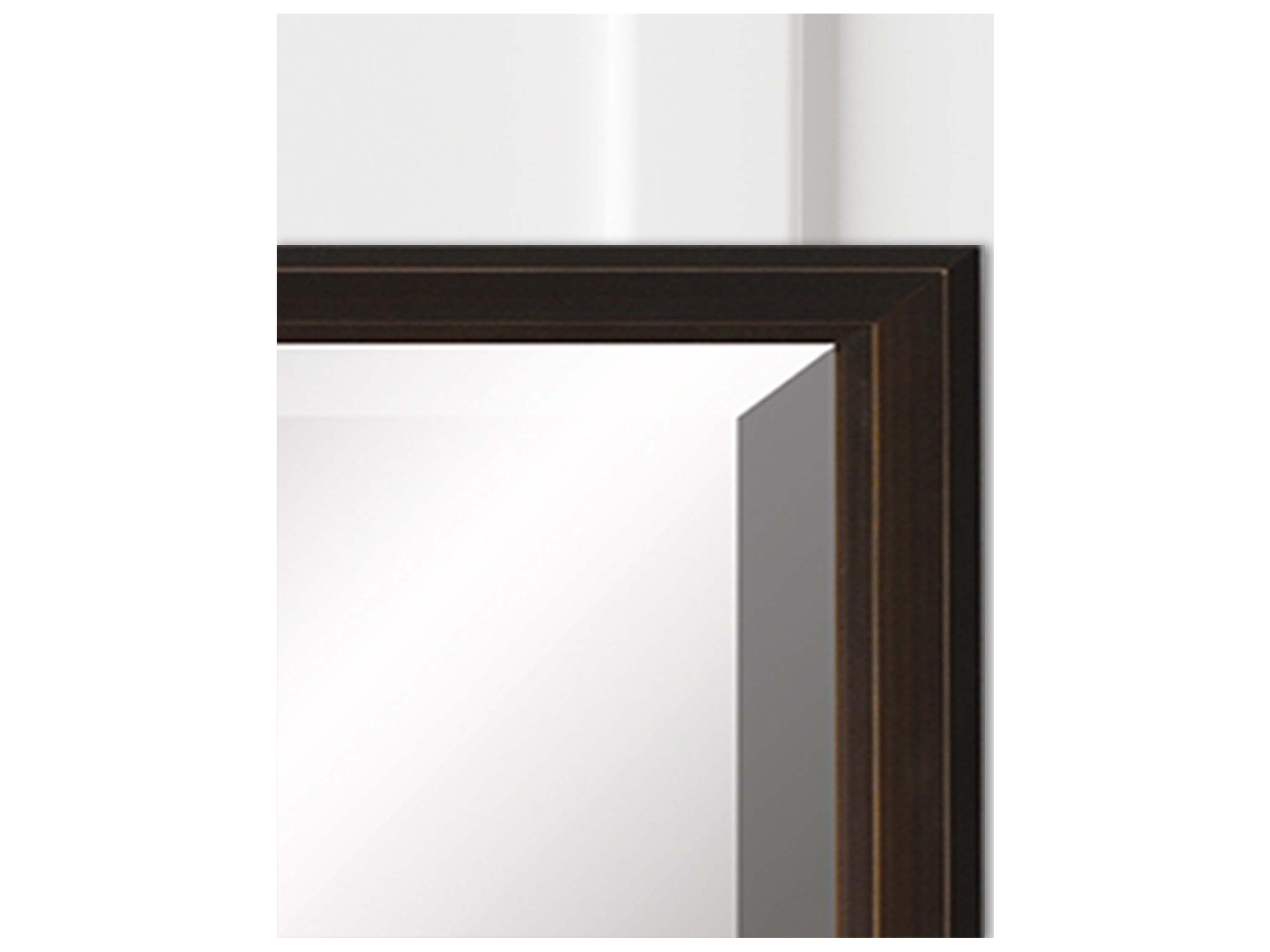 Paragon 517 Mirror Group Brown Silvered Wall Rectangular Mirror