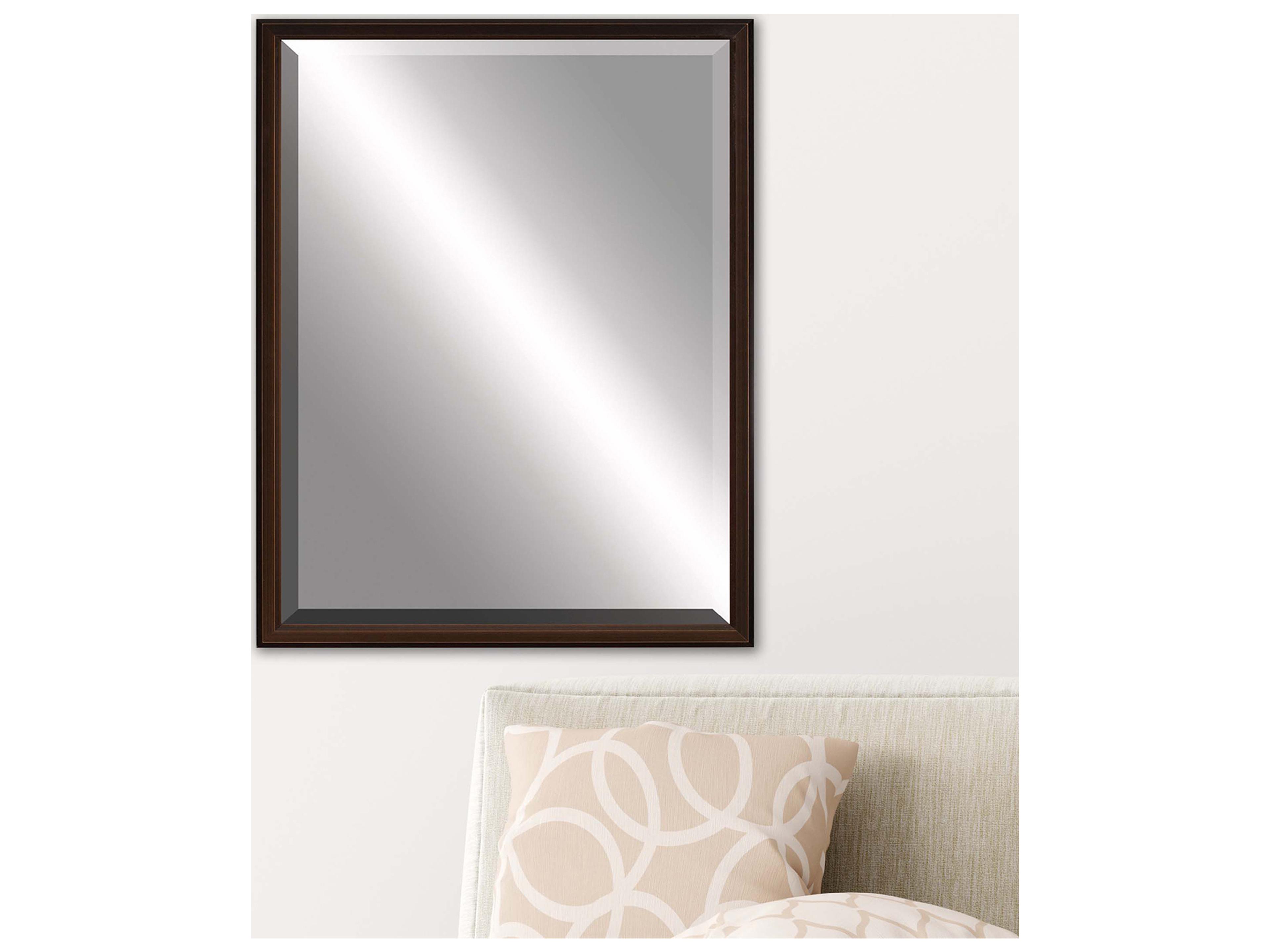 Paragon 517 Mirror Group Brown Silvered Wall Rectangular Mirror