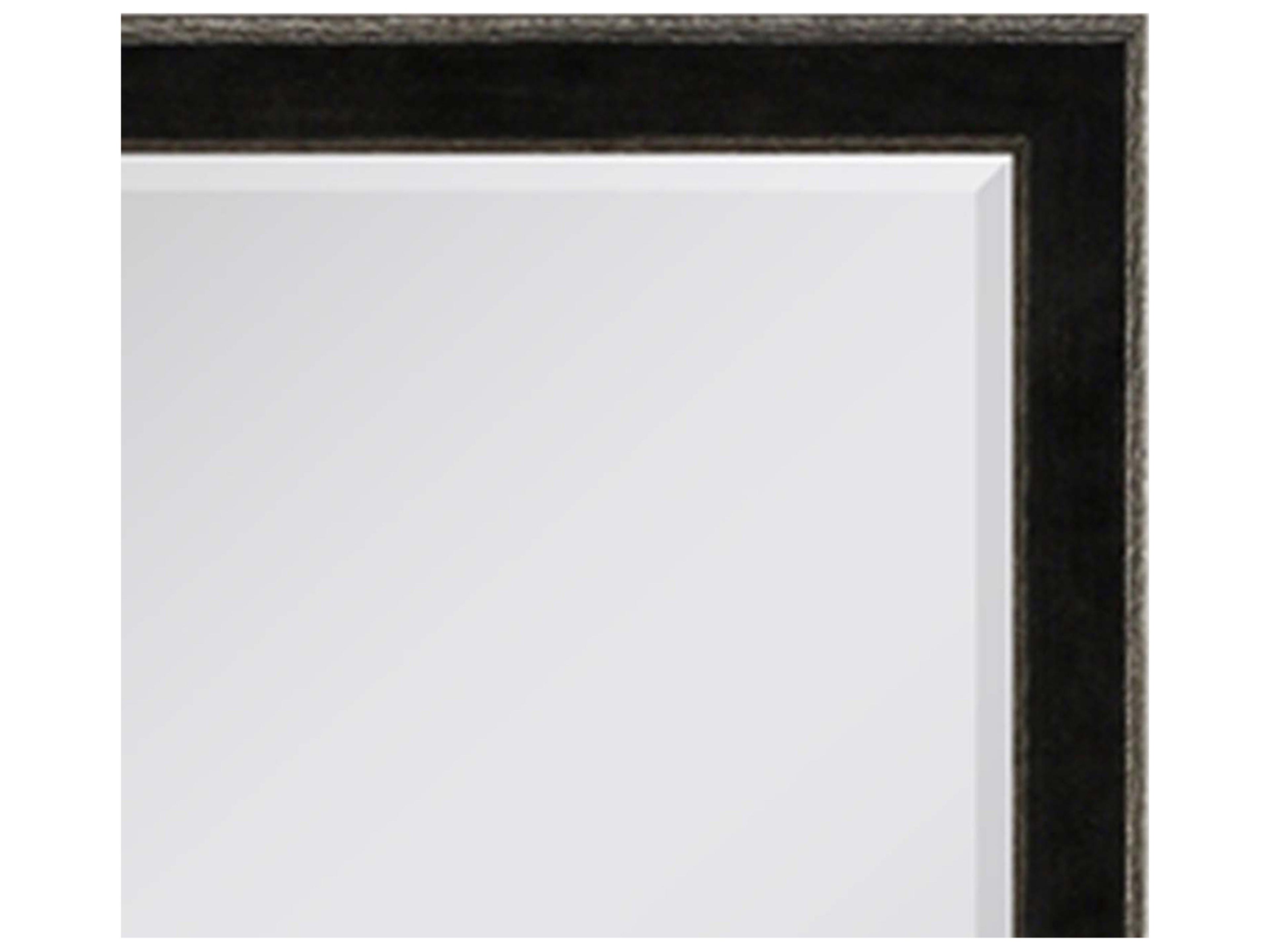 Paragon 535 Mirror Group Black Metallic Silvered Wall Rectangular Mirror