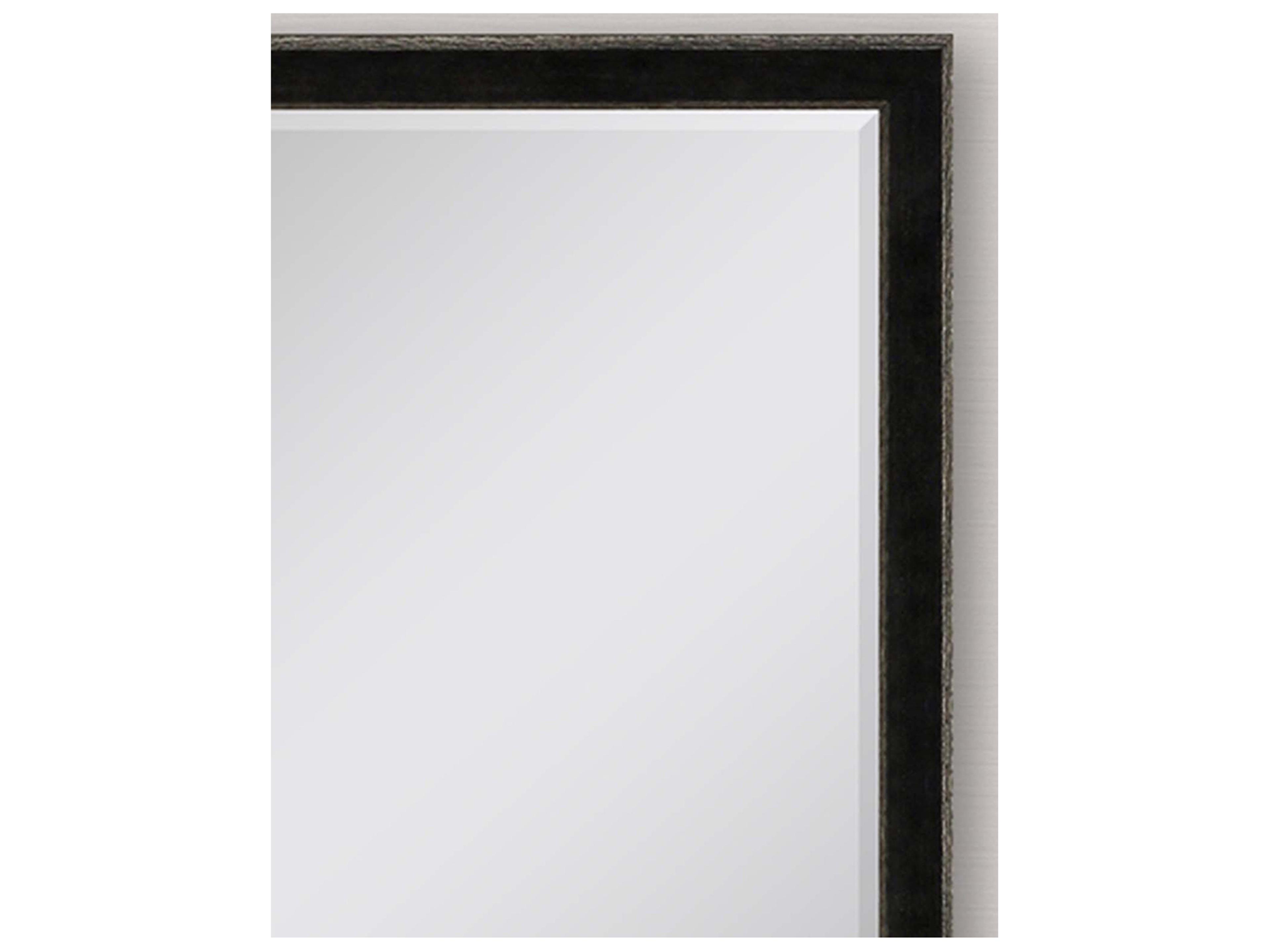 Paragon 535 Mirror Group Black Metallic Silvered Wall Rectangular Mirror