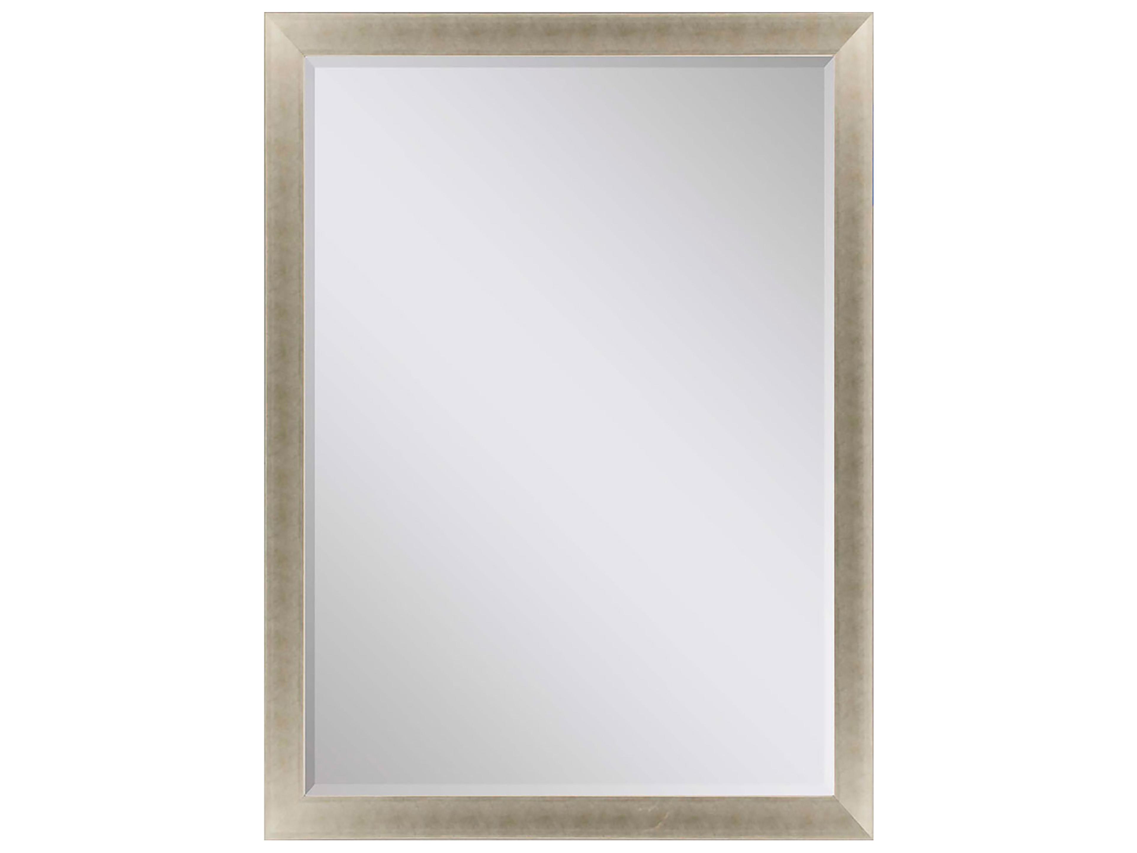 790 Mirror Group Metallic Neutral Silvered Wall Rectangular Mirror