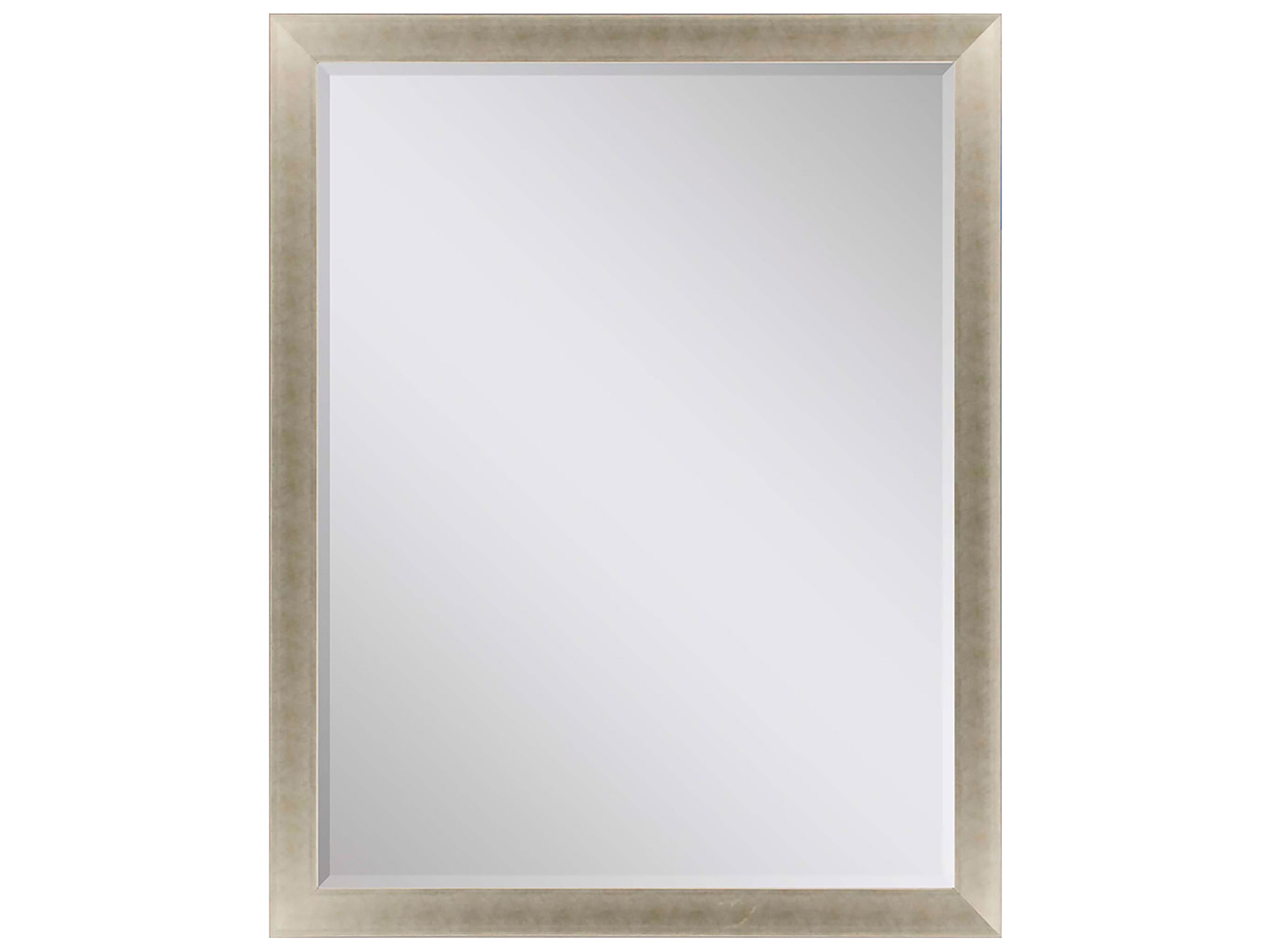 790 Mirror Group Metallic Neutral Silvered Wall Rectangular Mirror