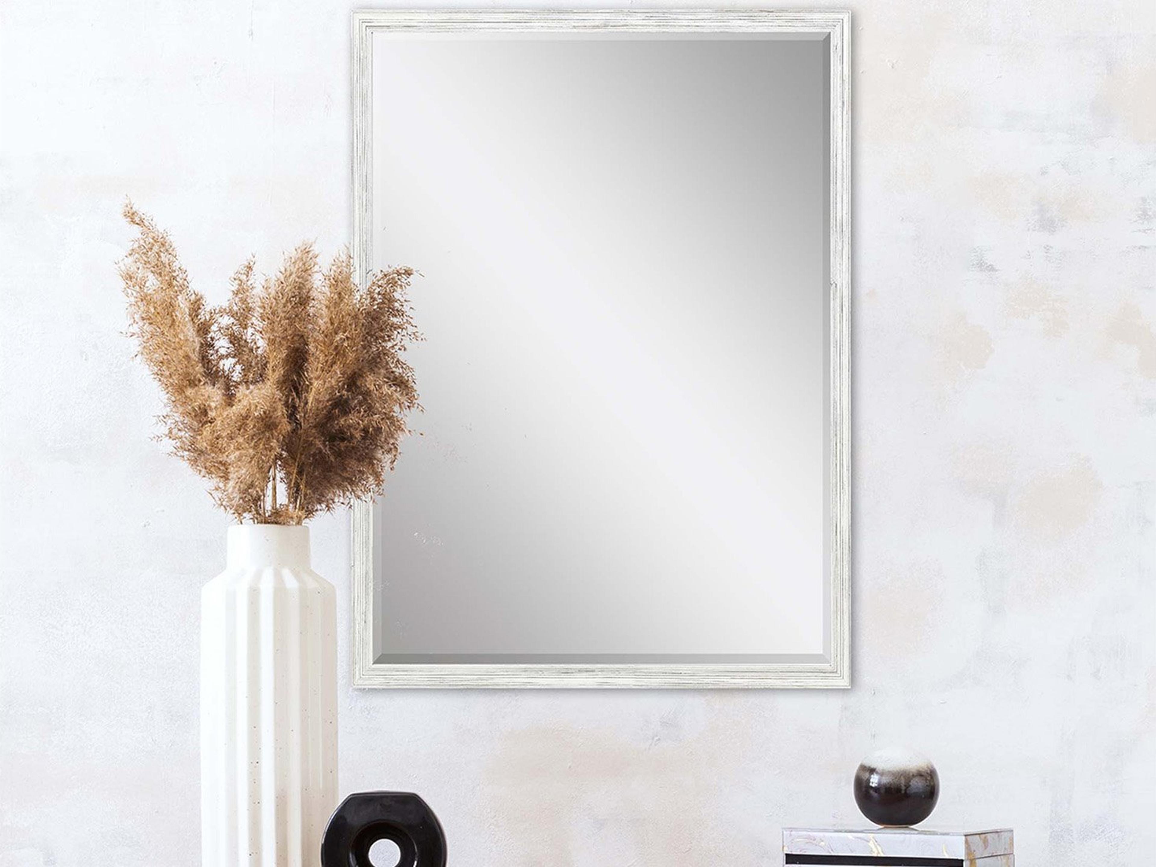 Paragon 418 Mirror Group White Silvered Wall Rectangular Mirror