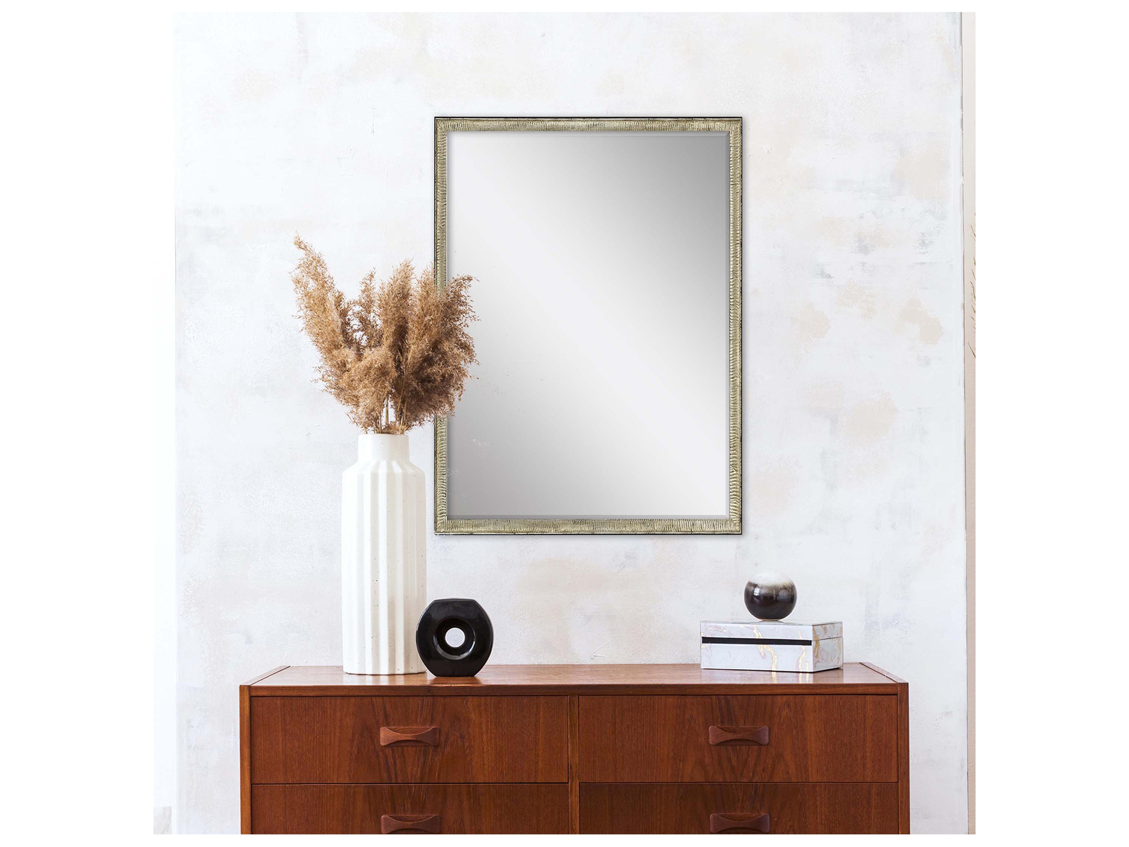 Paragon 549 Mirror Group Metallic Black Silvered Wall Rectangular Mirror