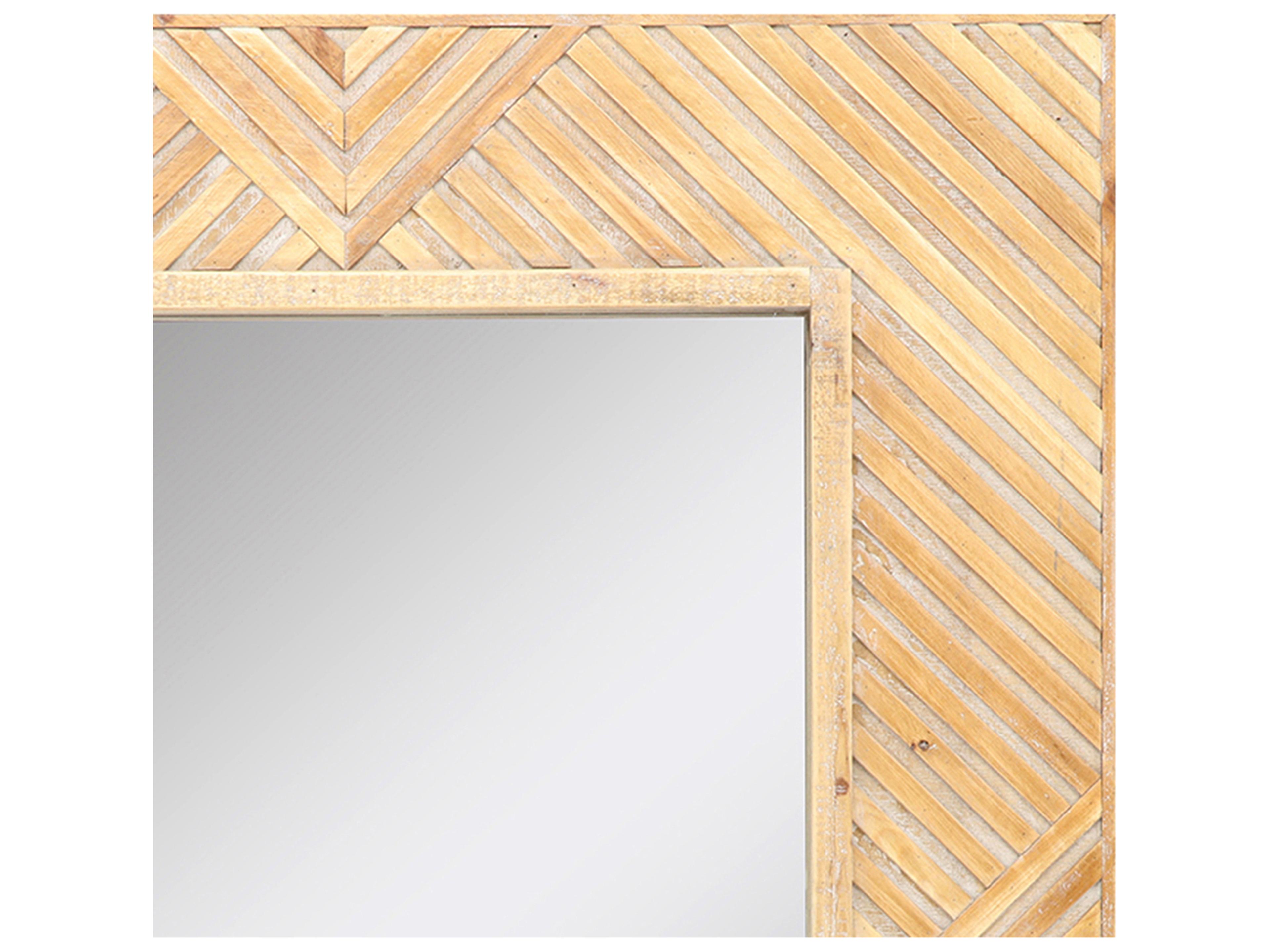 Paragon Martin Brown Neutral Silvered Wall Mirror Rectangular