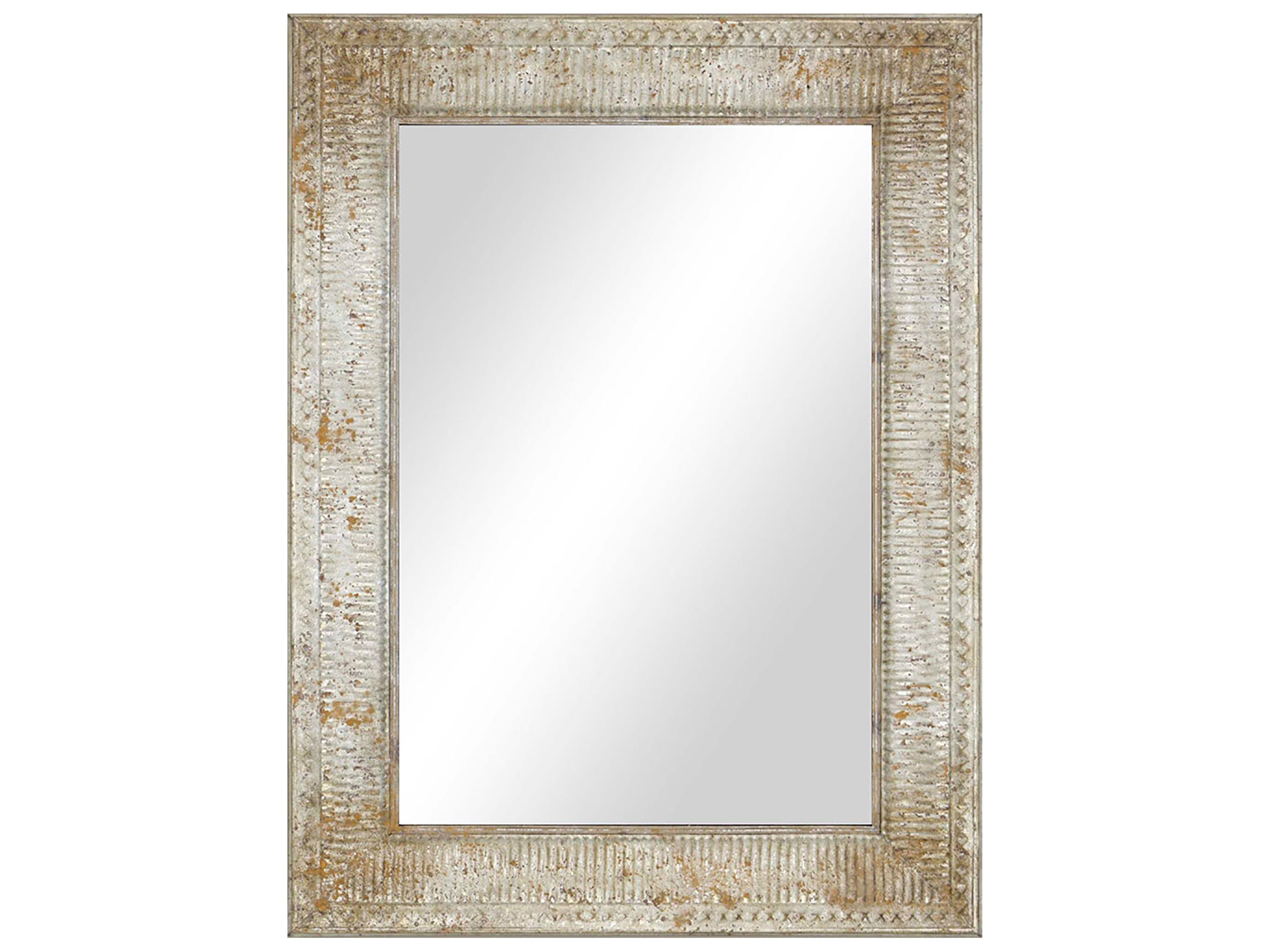 Paragon Discovery Neutral Metallic Silvered Wall Mirror Rectangular