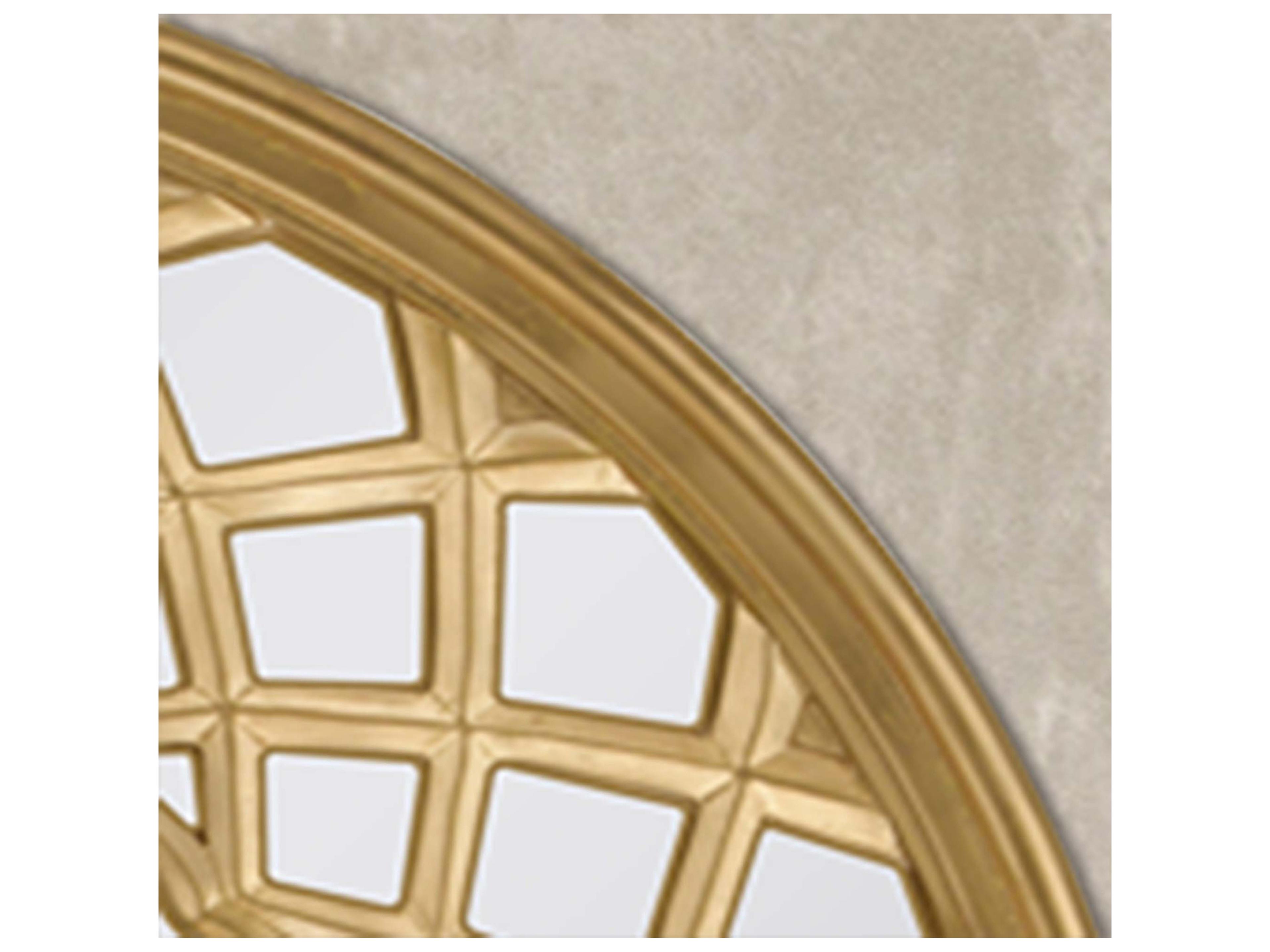 Paragon Golden Dream Metallic Silvered Wall Mirror Round