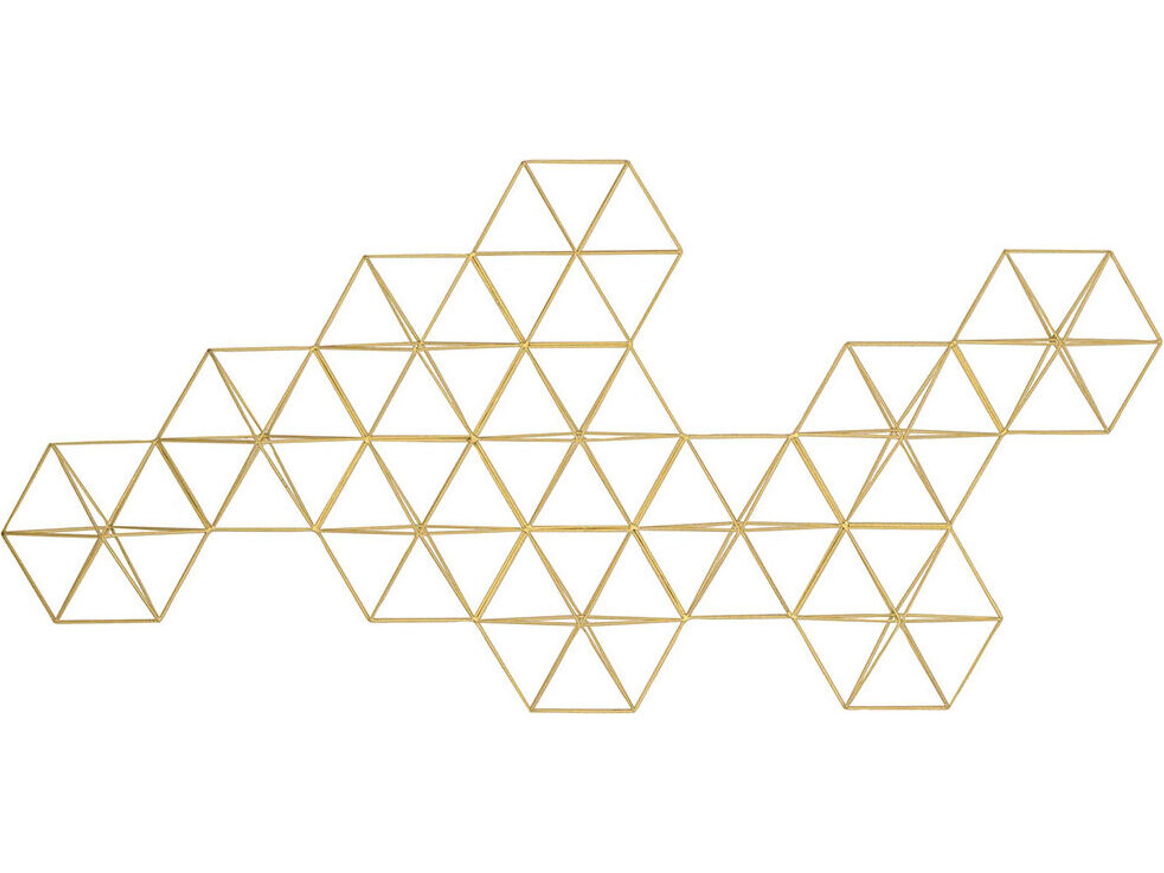 Geometrics Golden Geos-1 Metal Wall Art