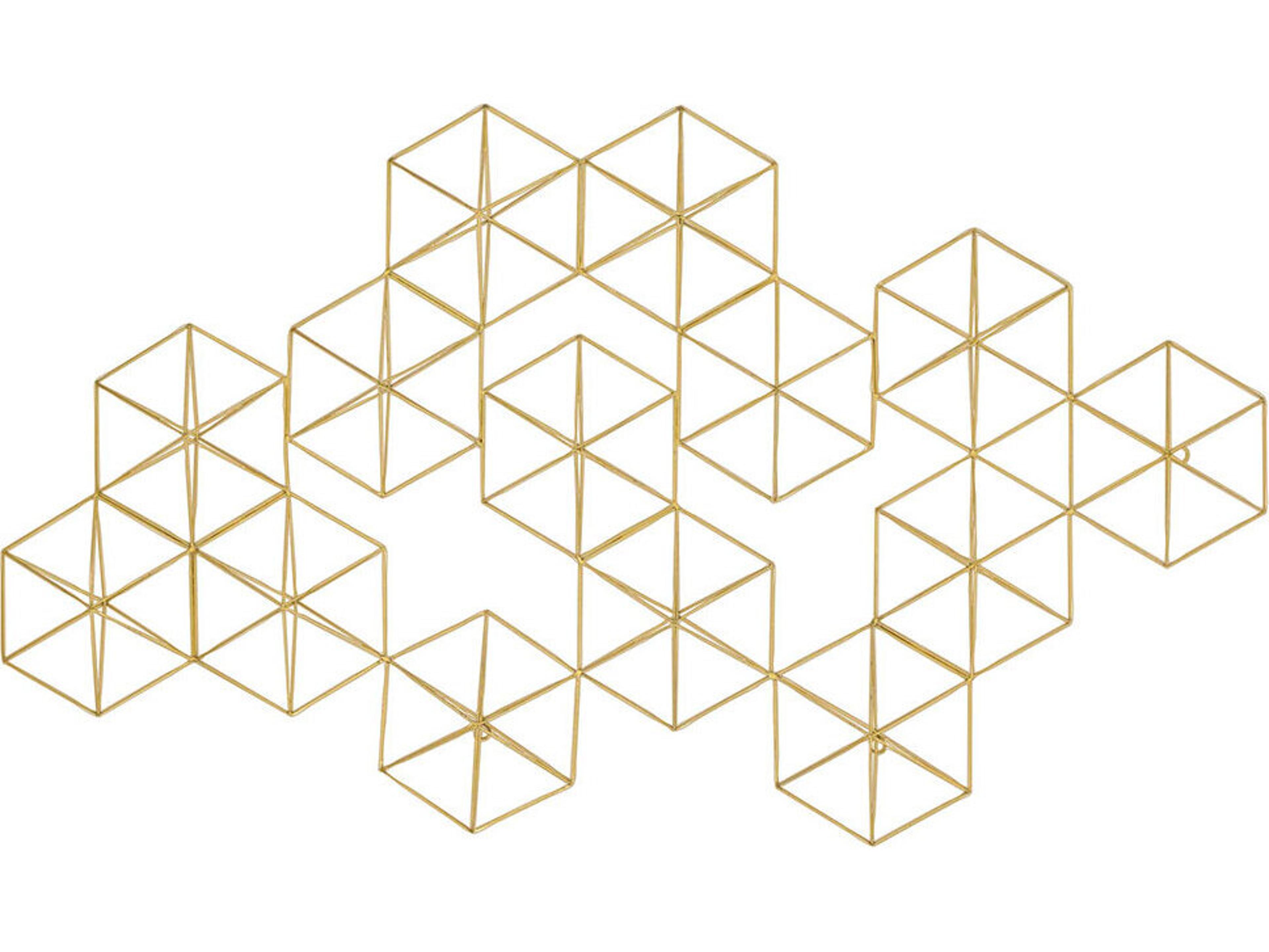 Geometrics Golden Geos-2 Metal Wall Art