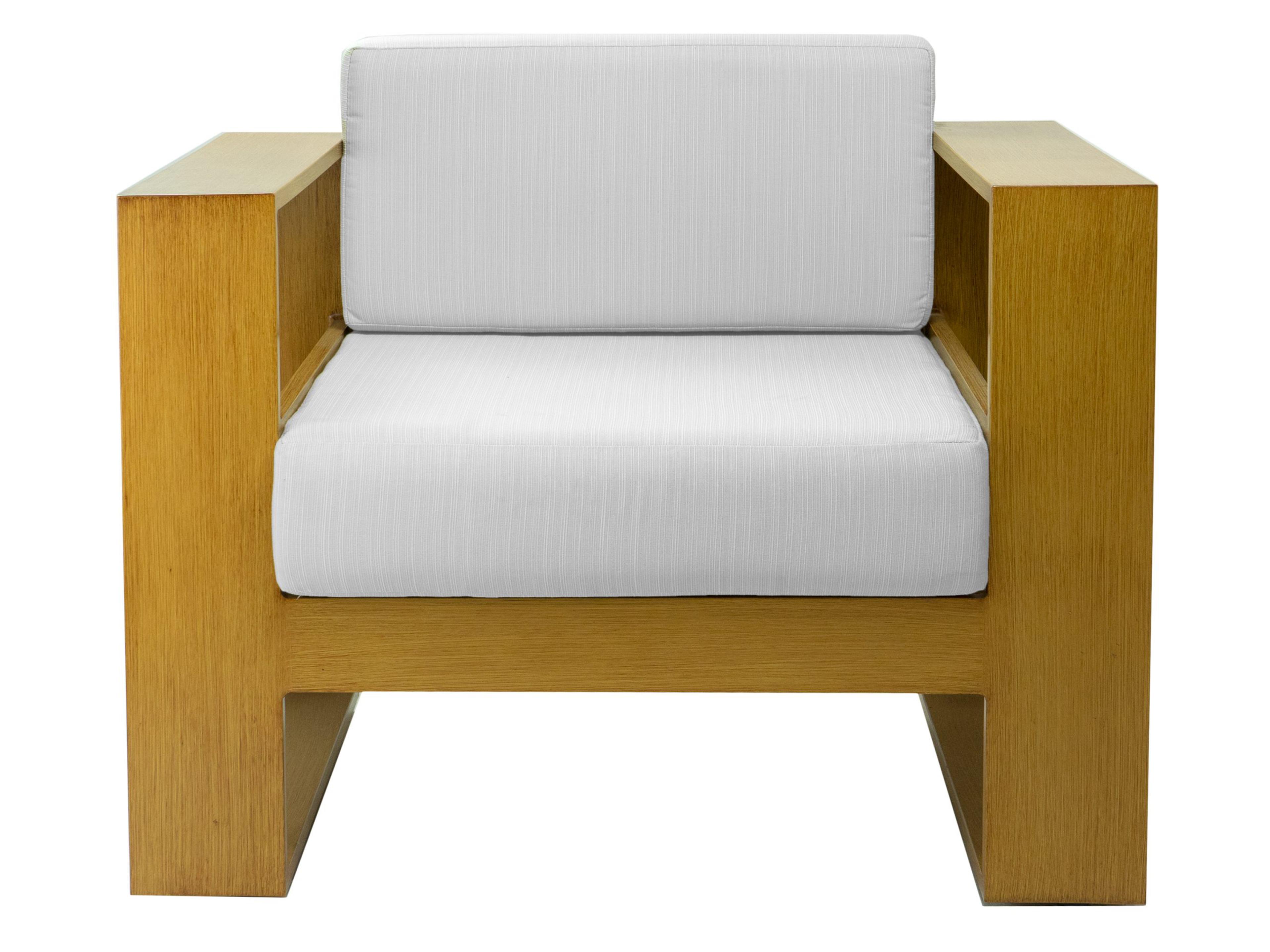 Axcess Inc. Hampton Outdoor Patio Club Chair- Faux Teak