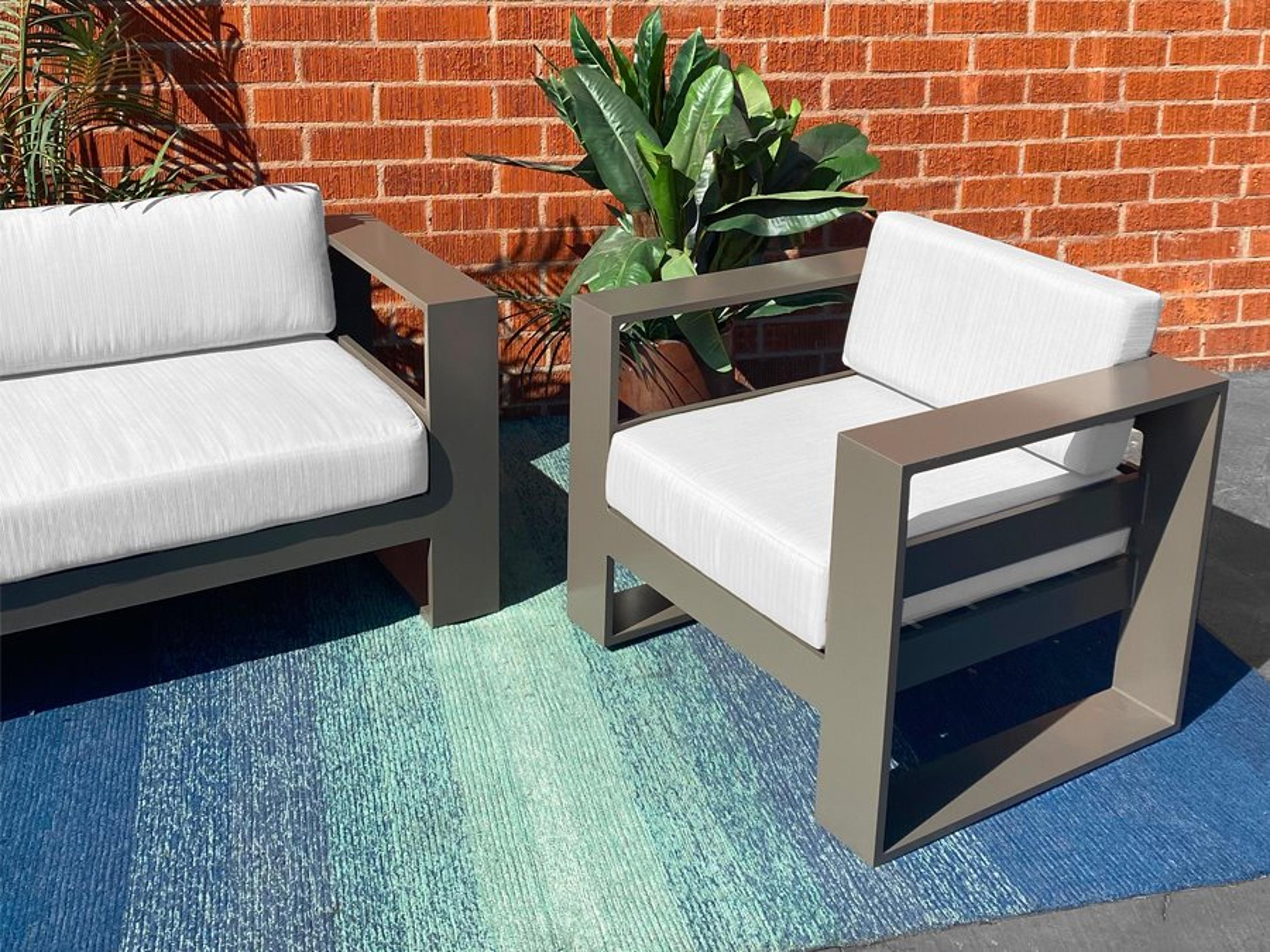 Axcess Inc. Hampton Outdoor Patio Club Chair- Faux Teak