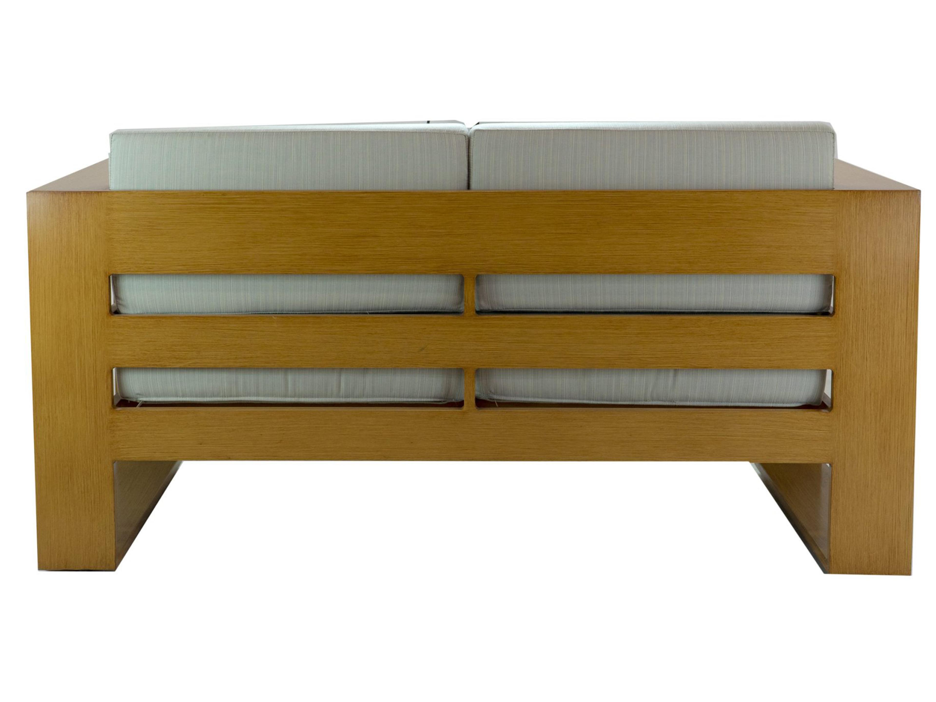 Axcess Inc. Hampton Outdoor Loveseat- Faux Teak