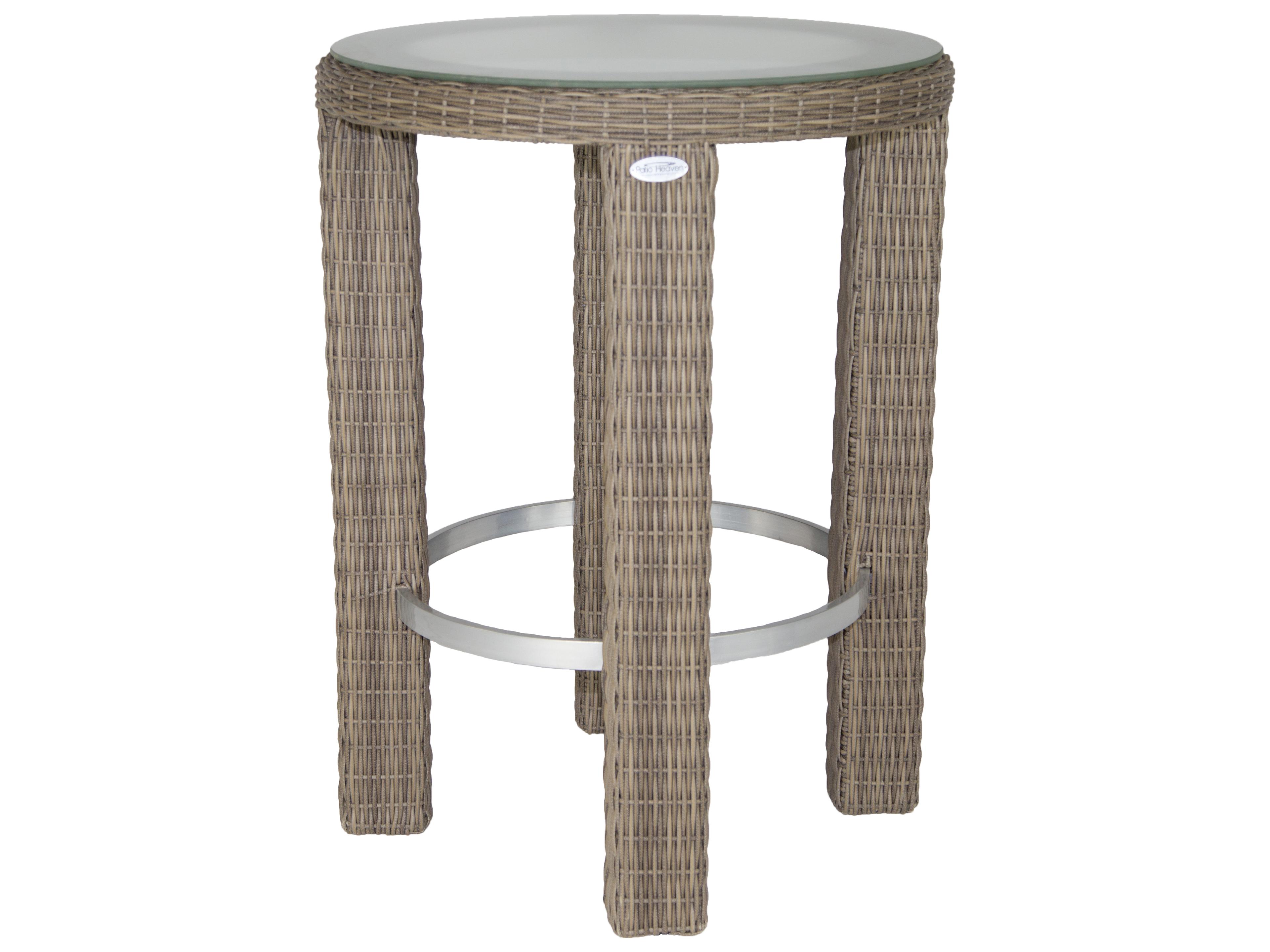 Axcess Inc Palisades Round Outdoor Patio Bar Table