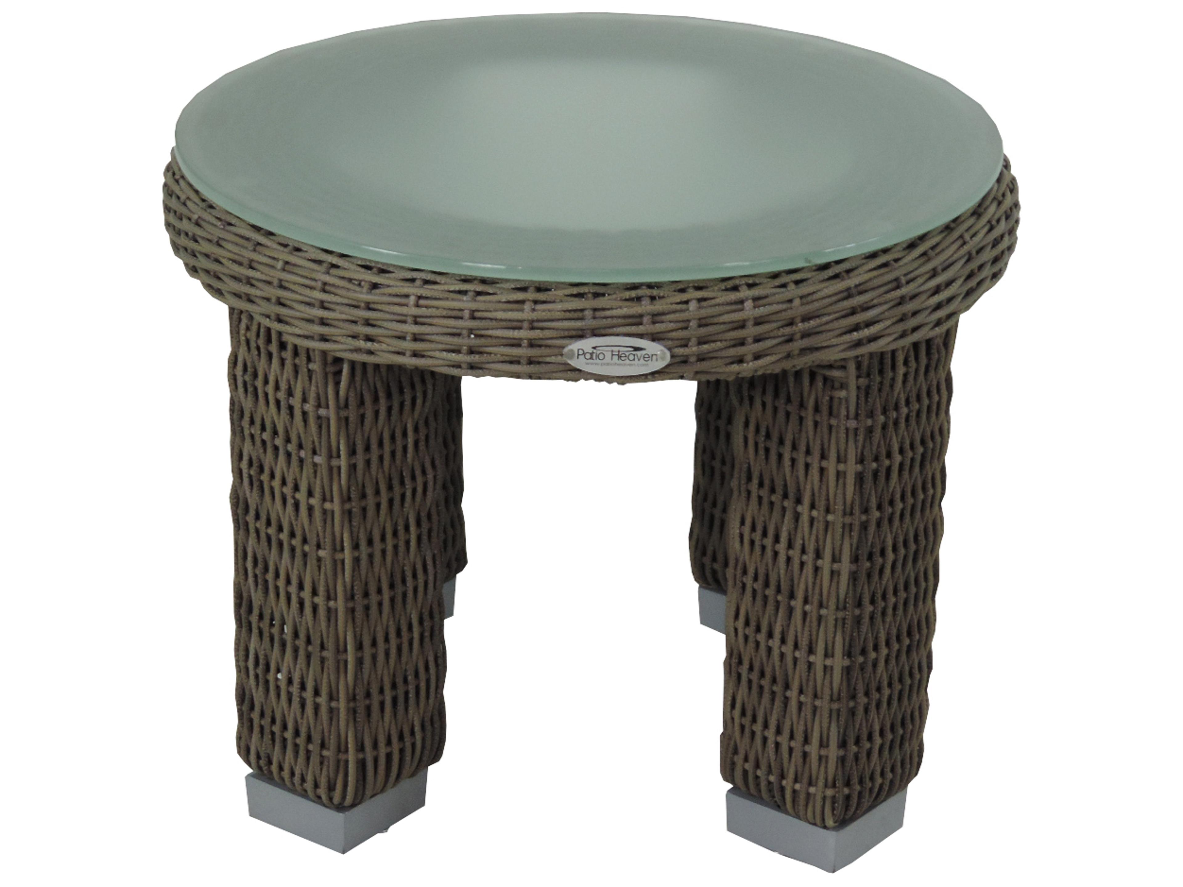 Axcess Inc Palisades Round Outdoor Patio End Table