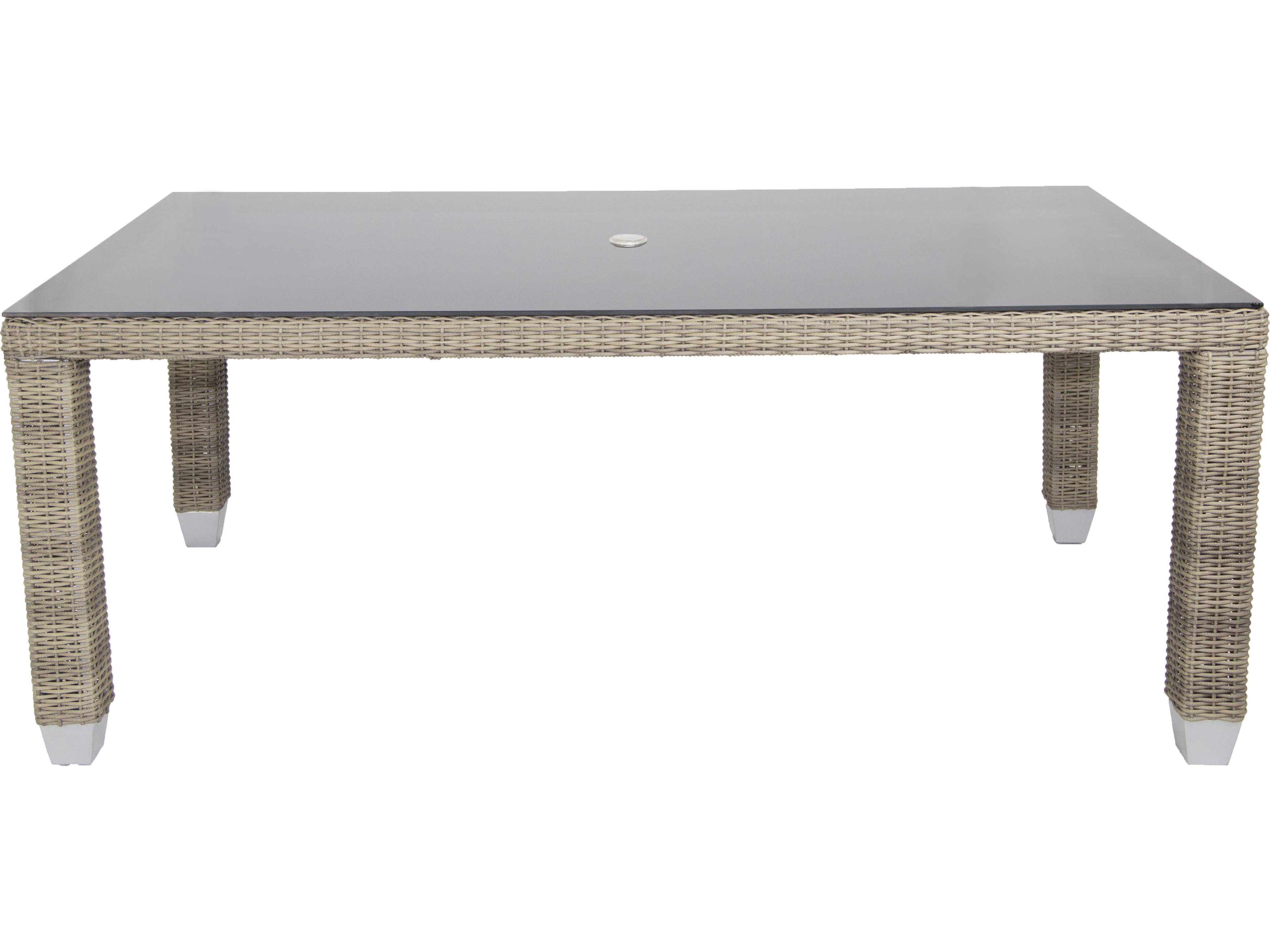 Axcess Inc Palisades Rectangle Outdoor Patio Dining Table