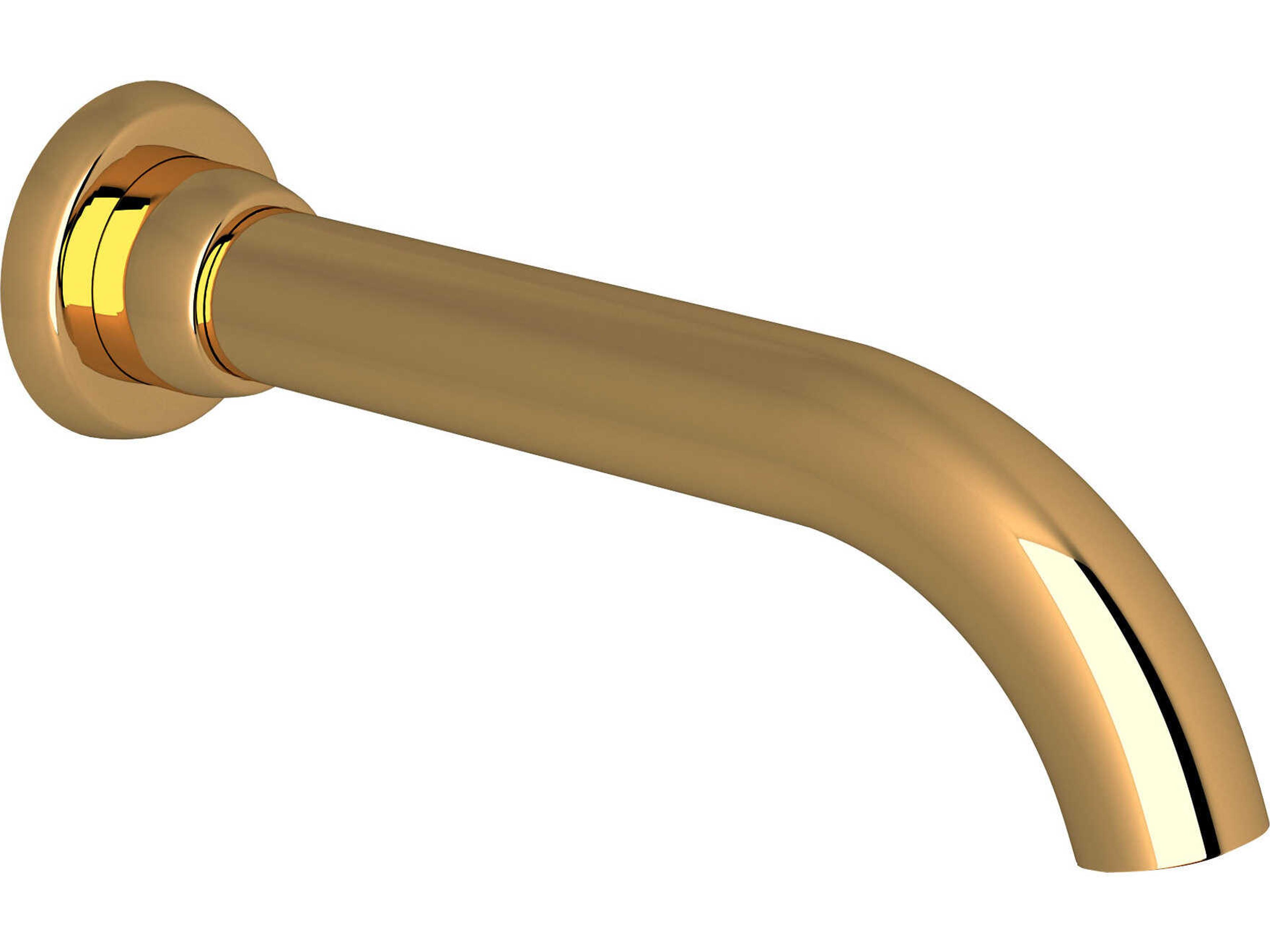 Holborn Unlacquered Brass Transitional Wall Mount Tub Spout