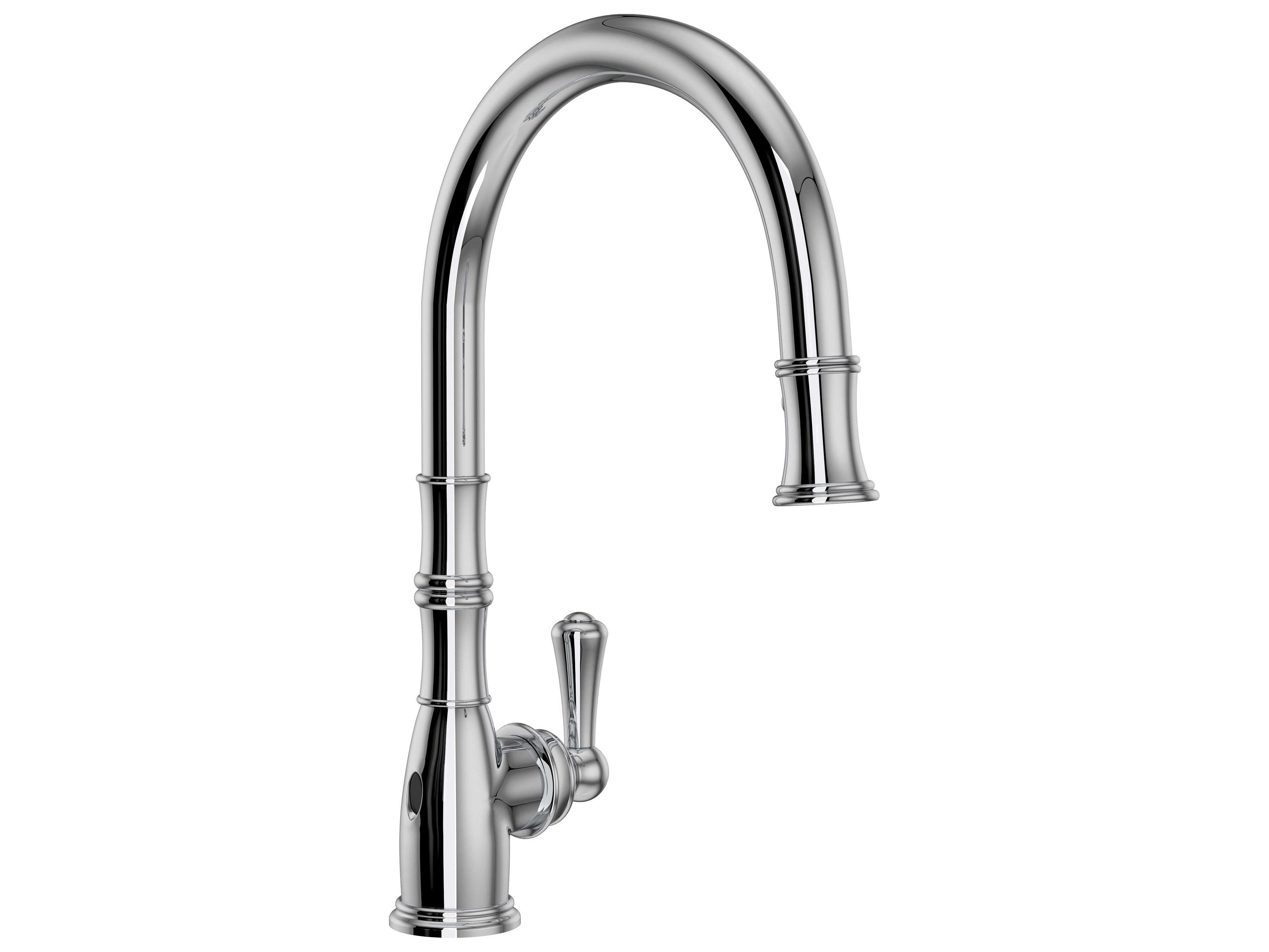 Georgian Era Polished Chrome Pull-Down Touchless Kitchen Faucet