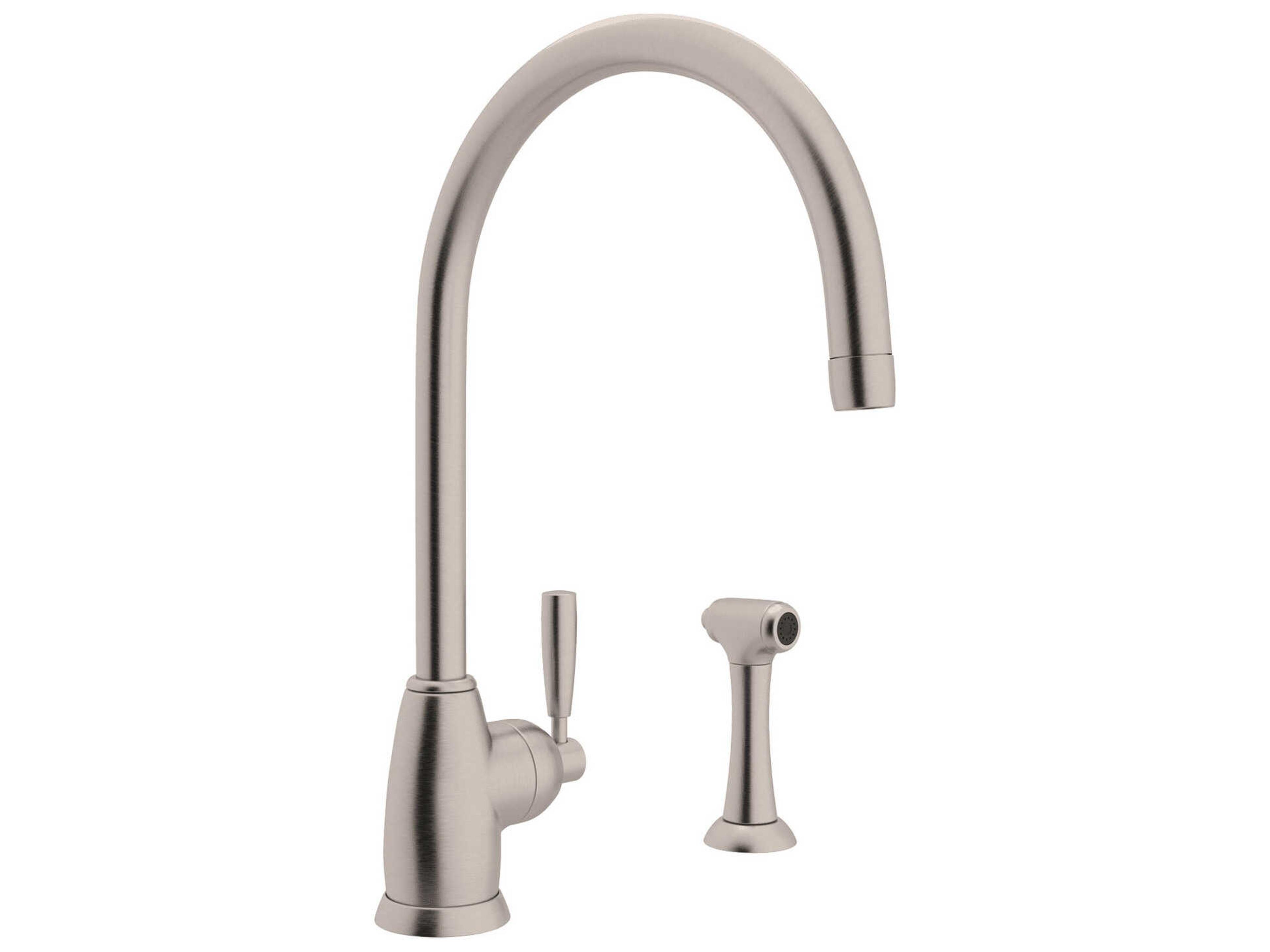 Holborn Satin Nickel Kitchen Faucet with Side Spray