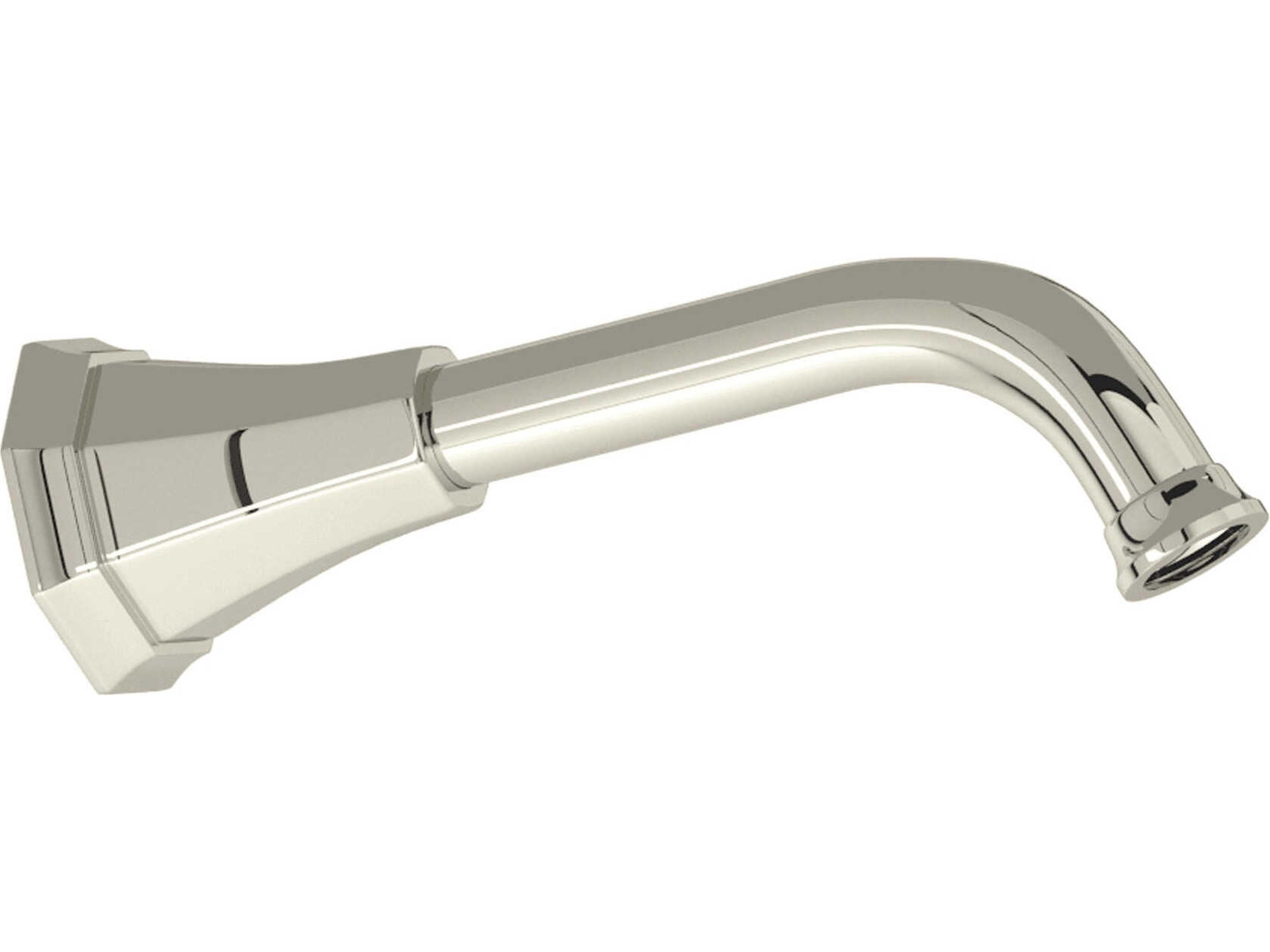 Deco Polished Nickel Overhead Shower Arm