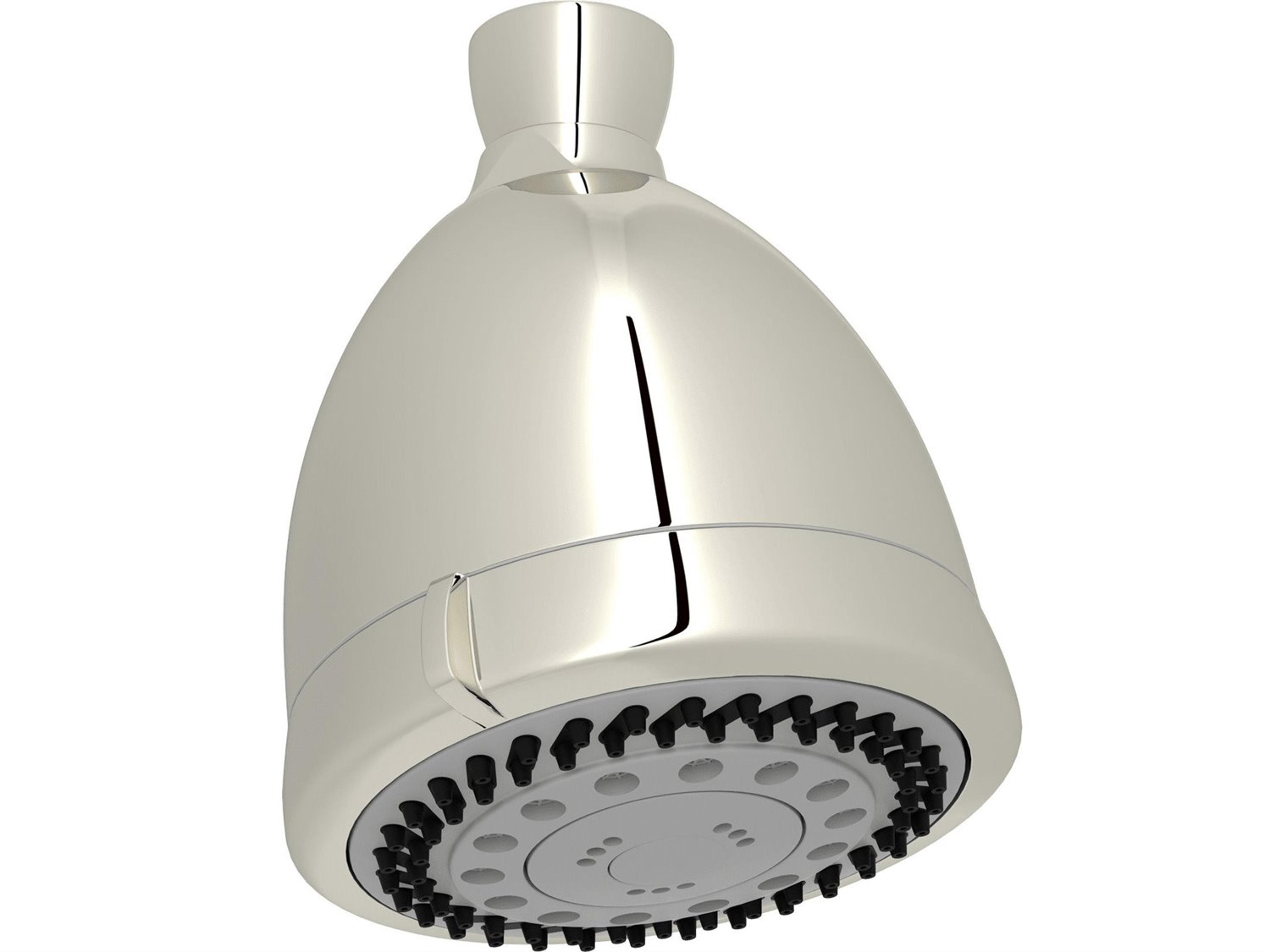 Multi-Function Showerhead With 1/2F Swivel Inlet in Polished Nickel