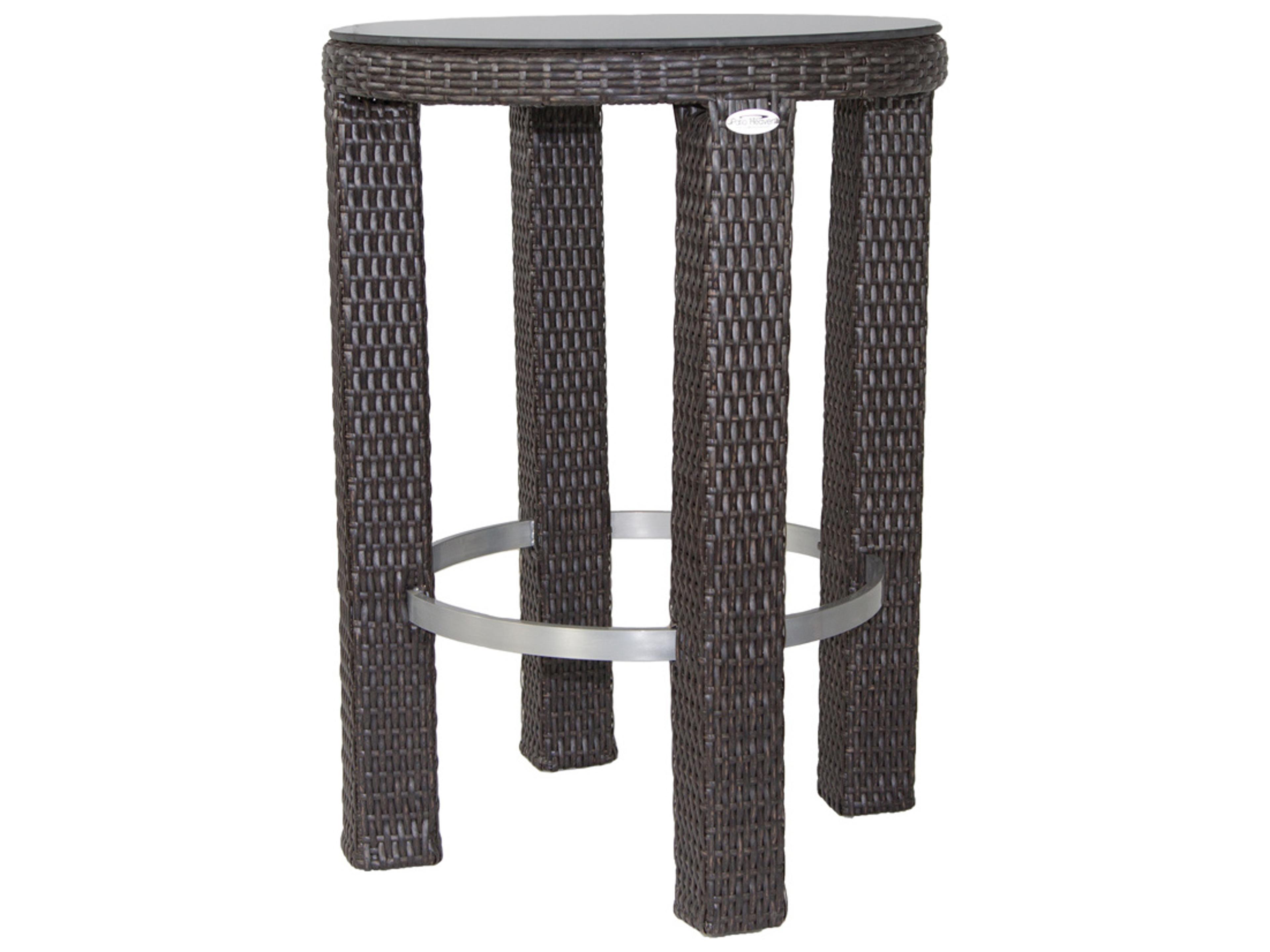 Axcess Inc Signature Round Outdoor Patio Bar Table