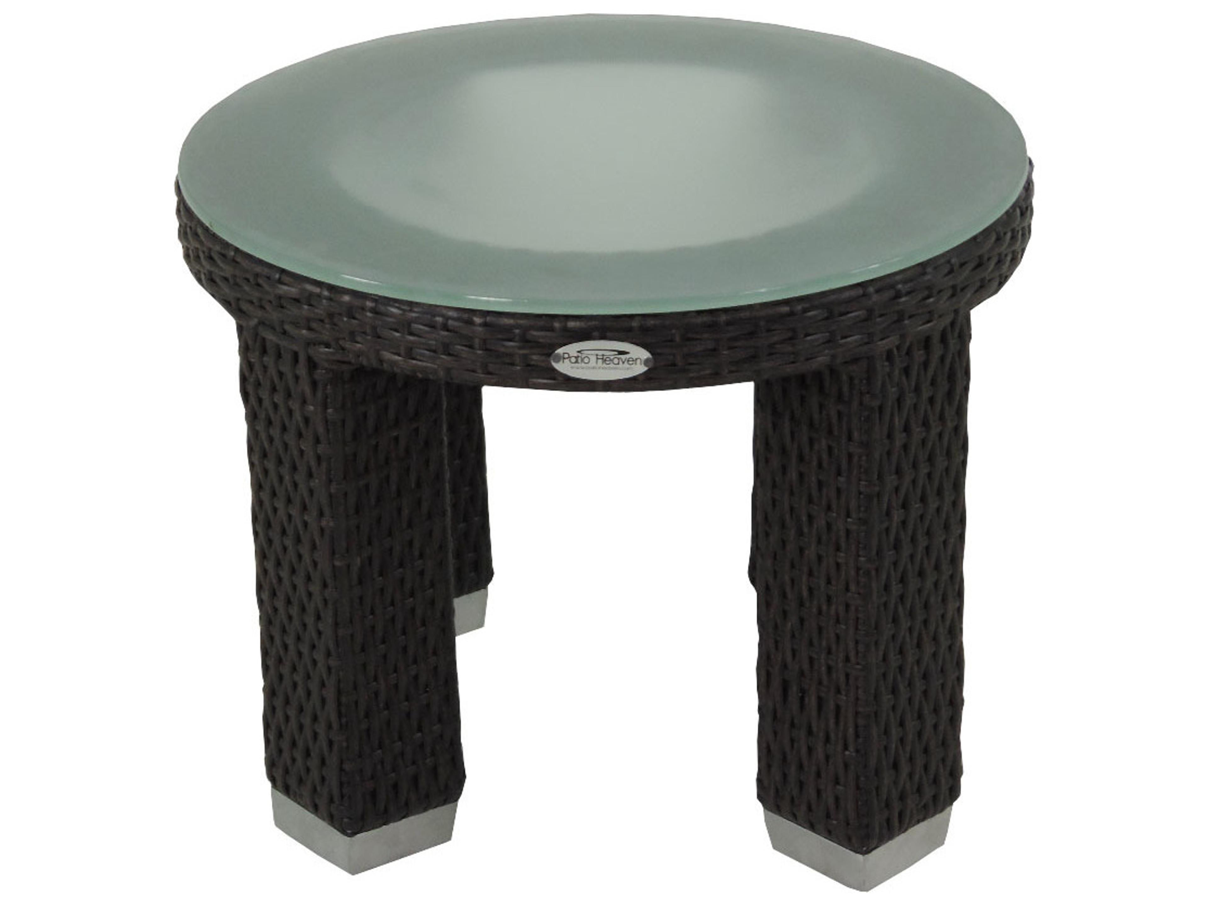 Axcess Inc Signature Round Outdoor Patio End Table