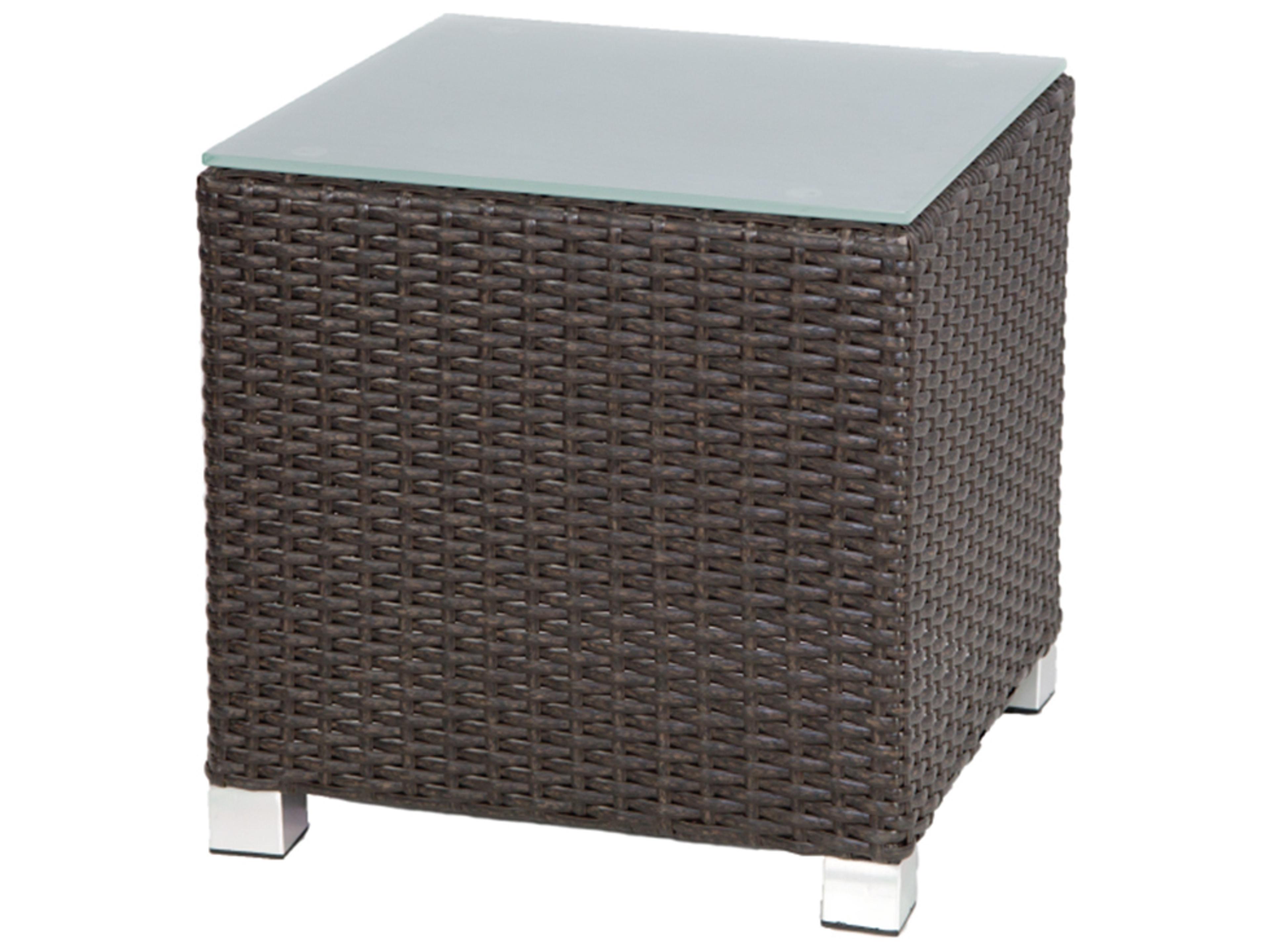 Axcess Inc Venice Cube Outdoor Patio Side Table