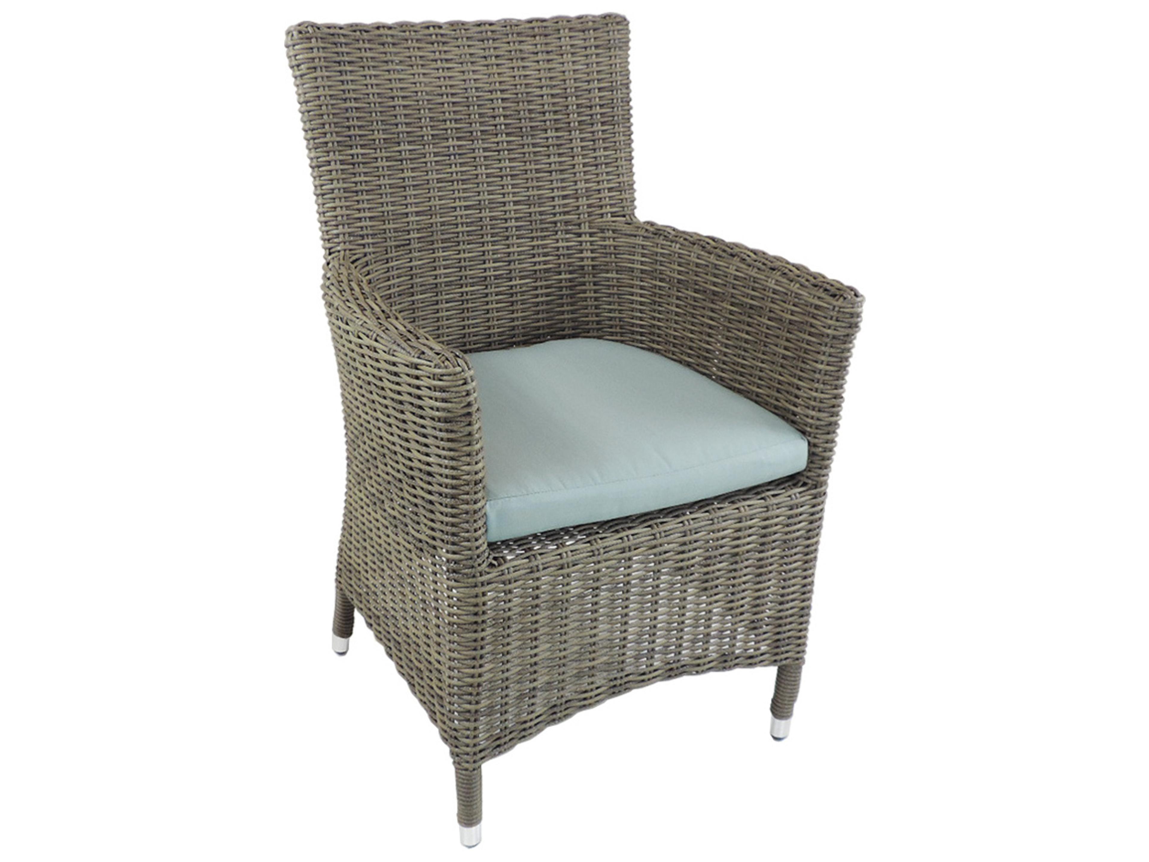 Axcess Inc. Venice Curved Patio Dining Chair-Grey