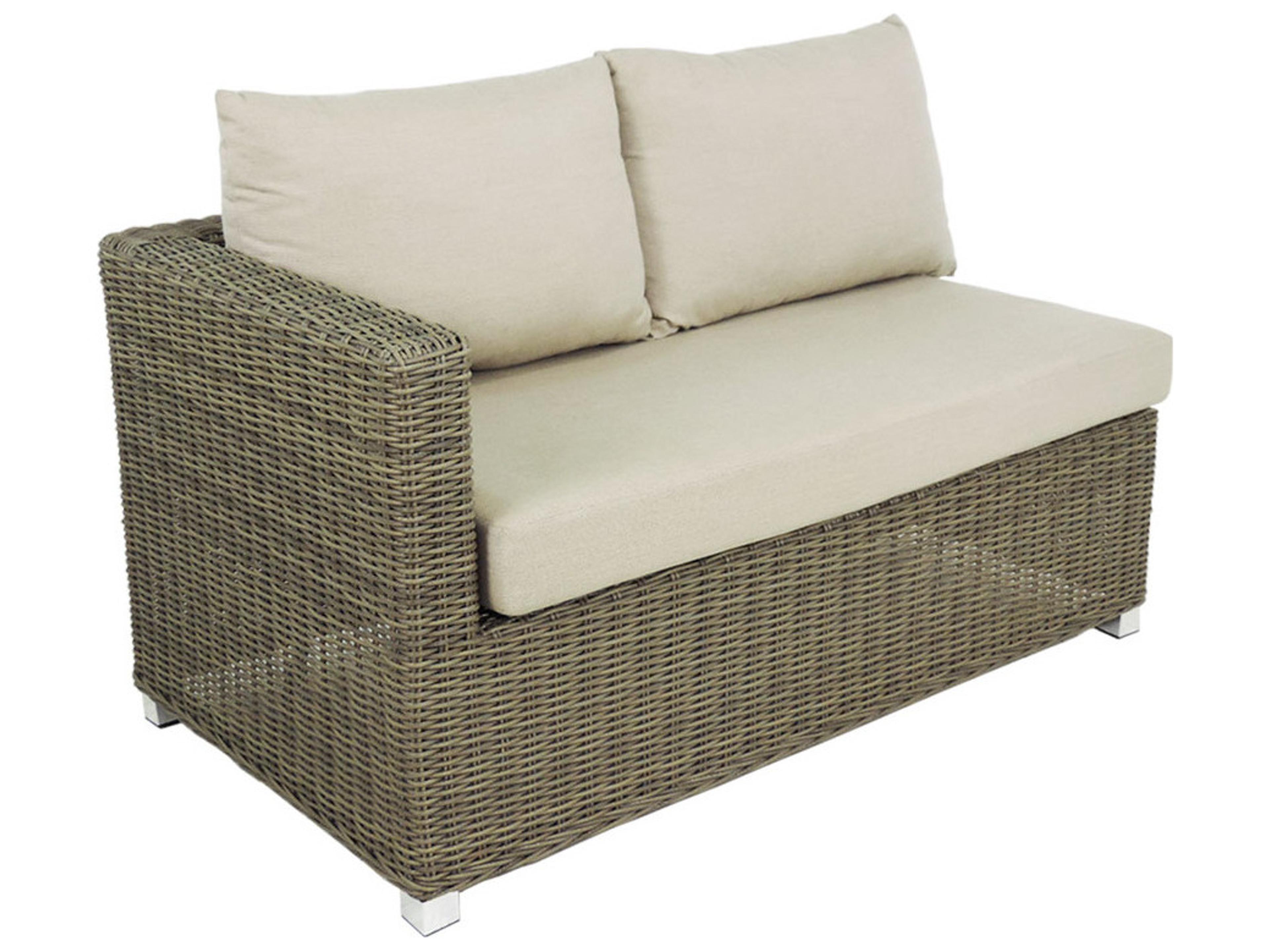 Axcess Inc. Venice LAF Outdoor Loveseat-Grey
