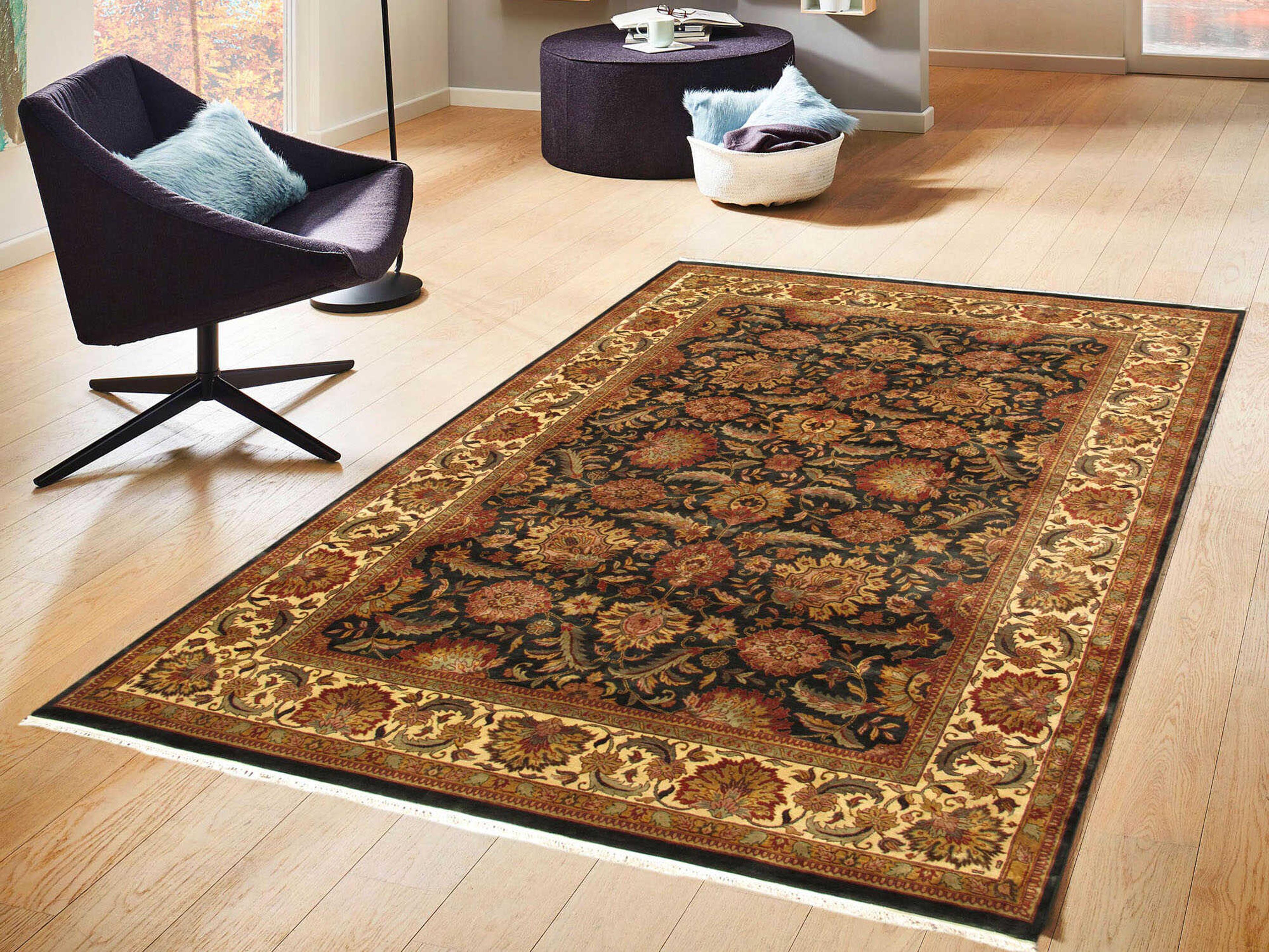 Pasargad Home Agra Mogul Art Bordered Area Rug